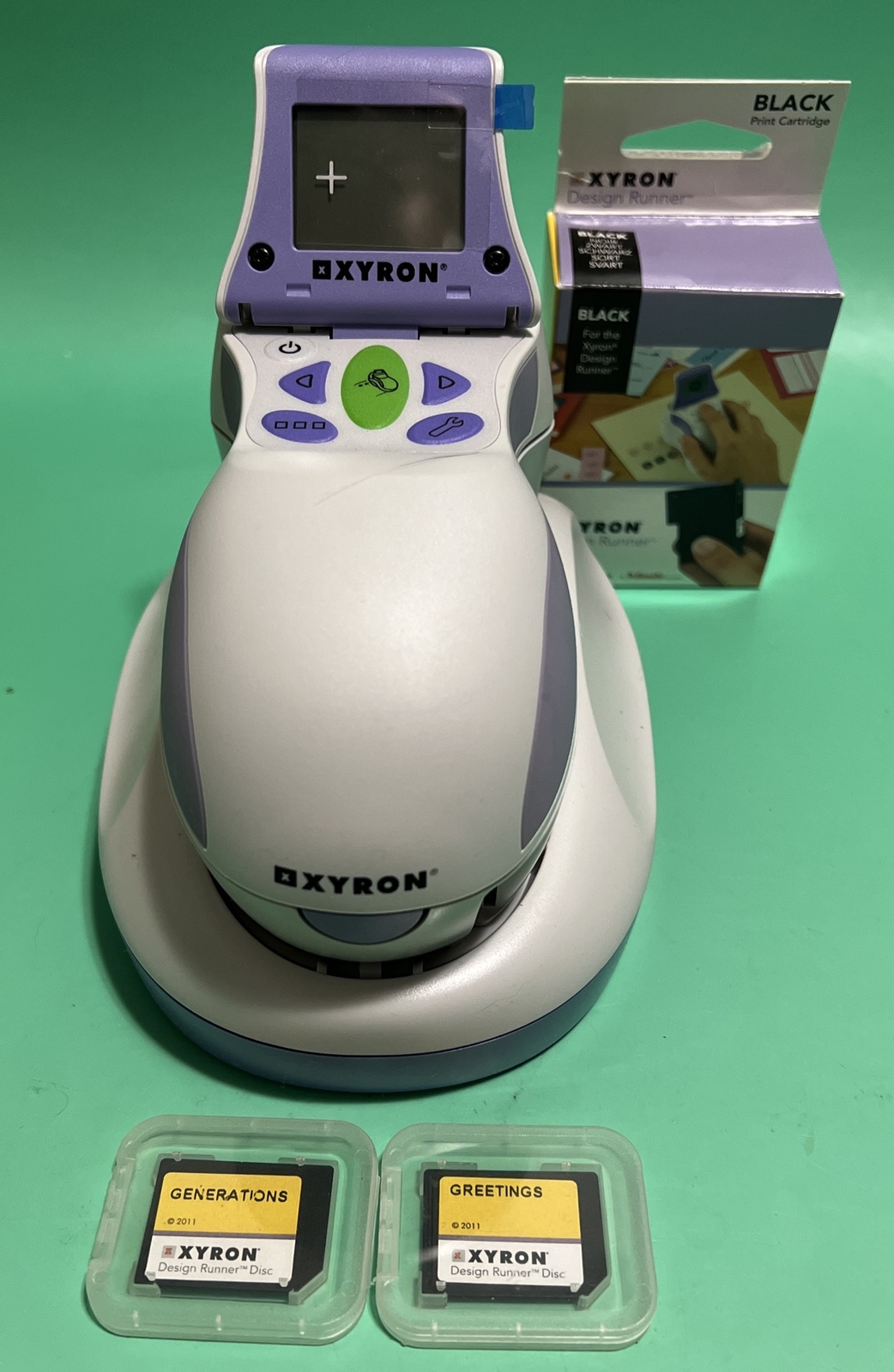 Xyron Handheld Printer Design Runner with Ink And Some Cartridges For Crafting