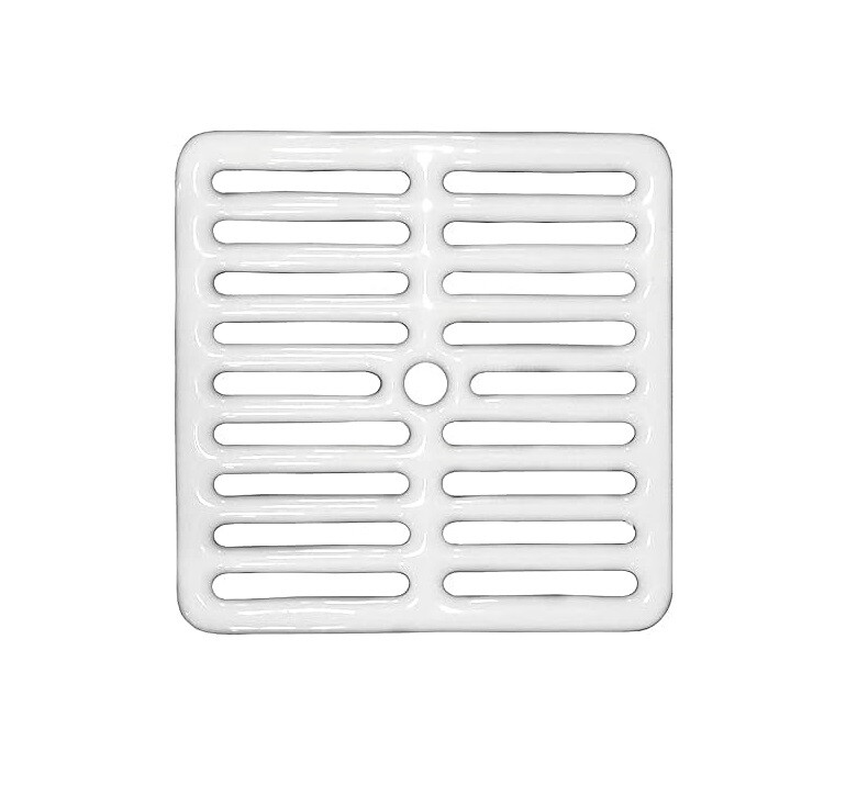 Floor Sink Top Grate | Cast Iron with Ceramic Surface | Available in sizes