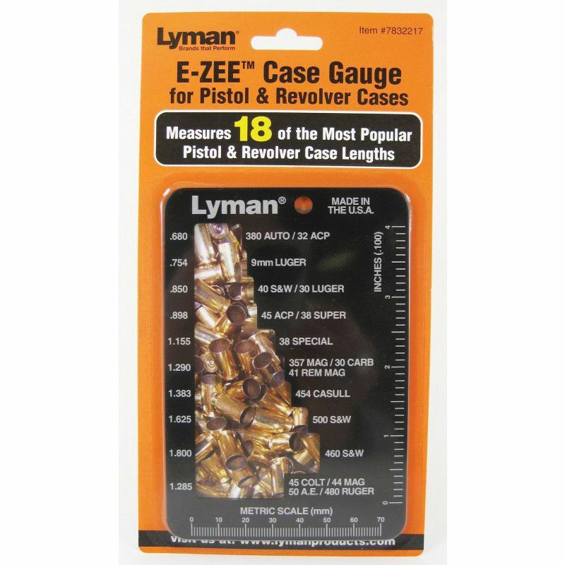Lyman E-Zee Case Gauge That Measures 18 Popular Cases    # 7832217    New!