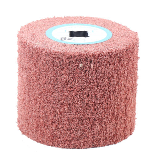 7Pcs Wire Drawing Wheel 60#-600# Grit Drum Burnishing Polishing Buffer Wheel