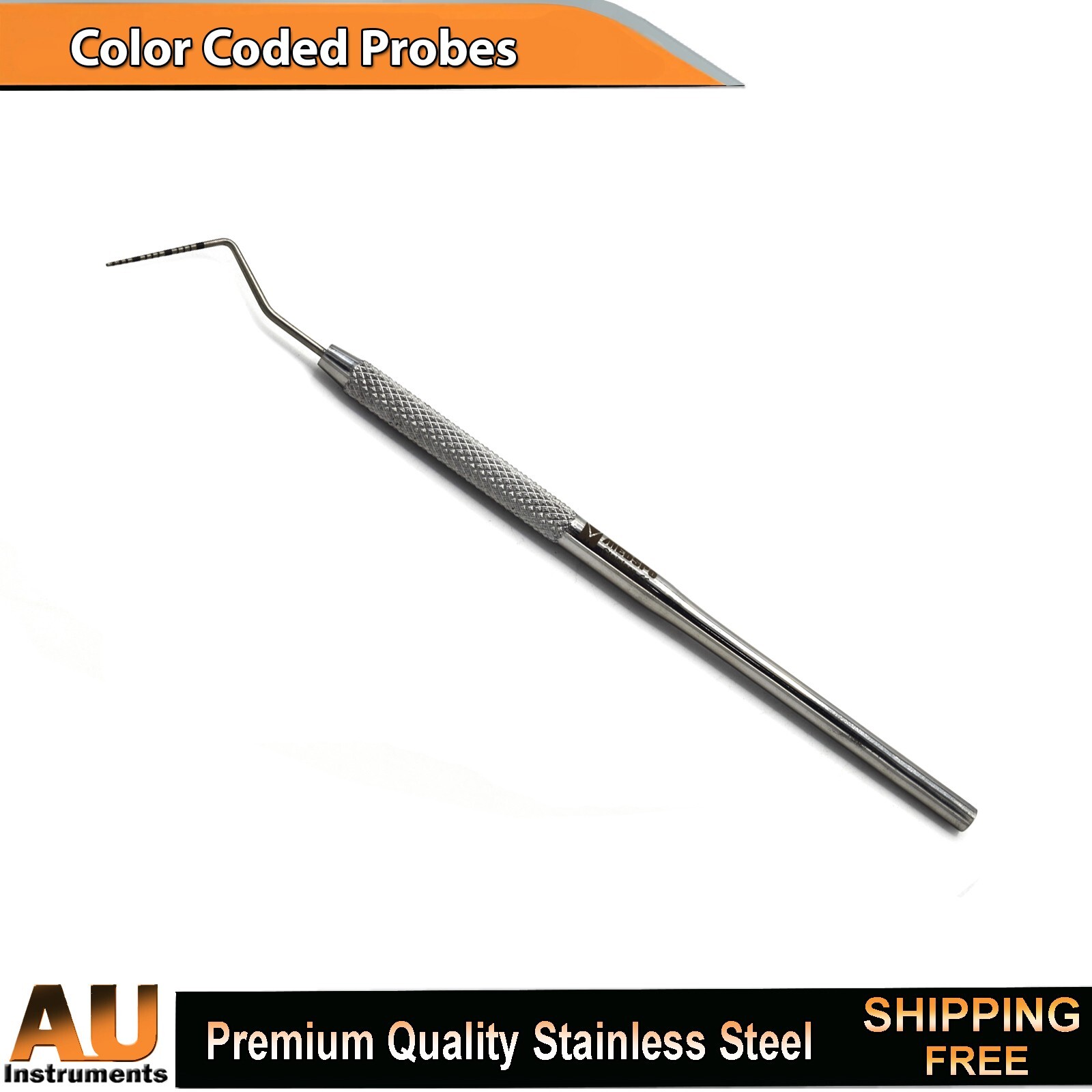 Dental Perio Probes CP 15 Color Coded Measuring Tooth Pocket Depth Lab Tools