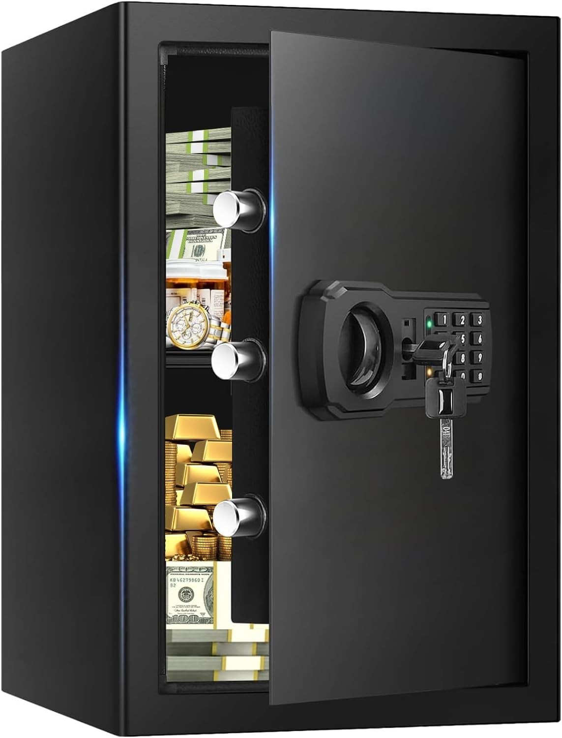 Caja Fuerte De Seguridad Digital Para Guardar Relojes Dinero Armas Grande Cajas