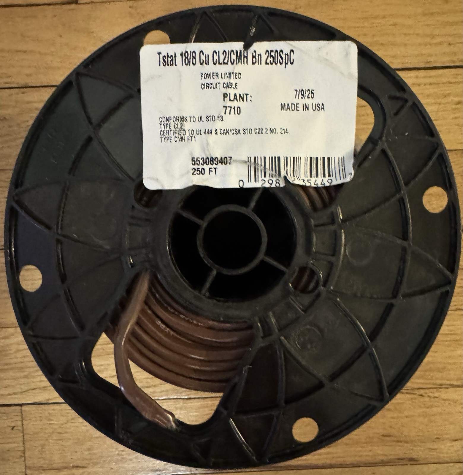 18/8 Thermostat Wire 250ft