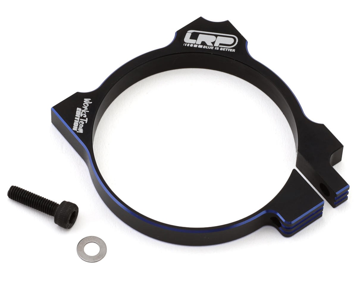 LRP WorksTeam Aluminum Fan Mount V2 (Black) (42mmØ Motor) (2x40mm Fans)