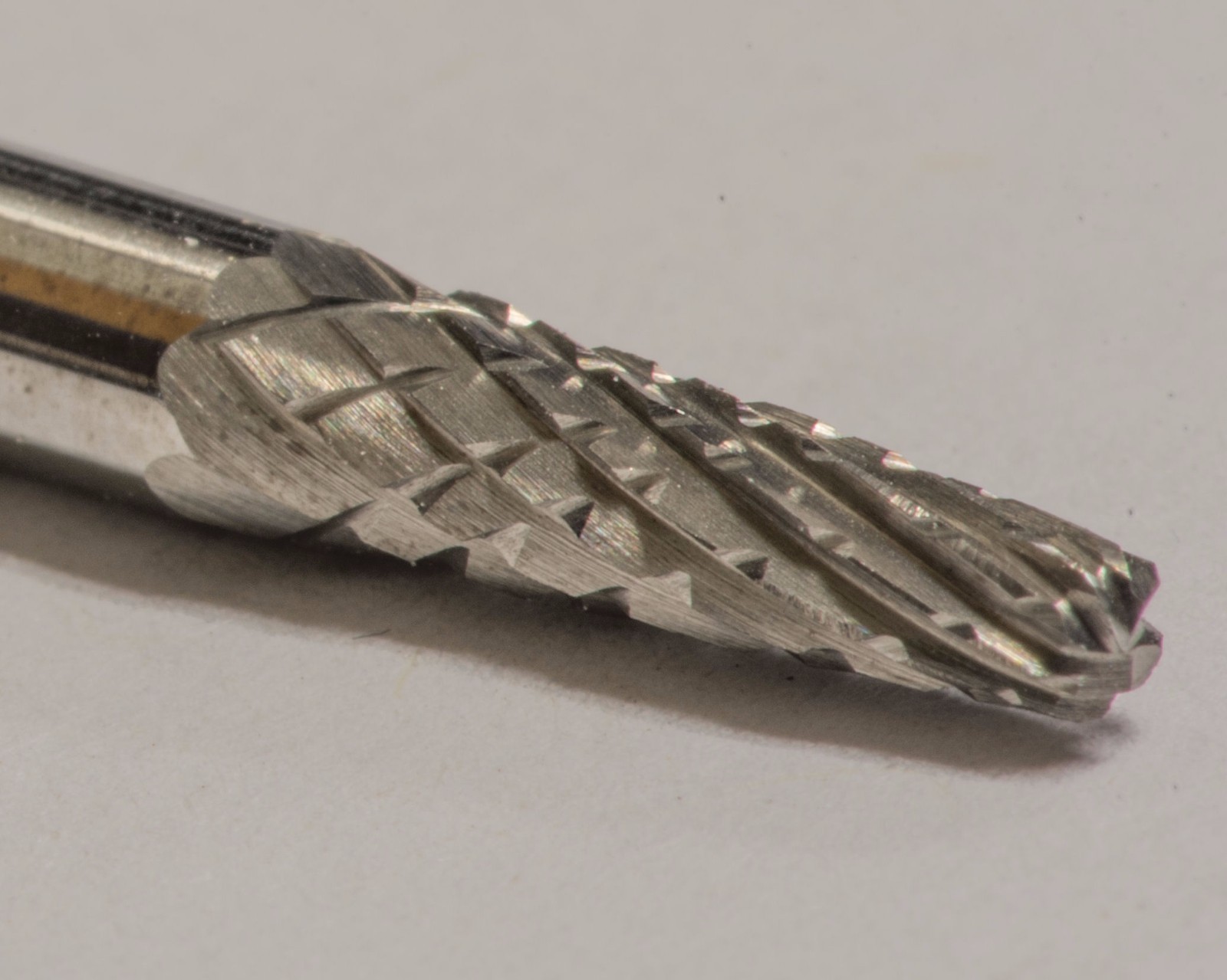 SL41D Taper Shape SOLID Carbide Burr Bur Cutting Tool Die Grinder Bit 1/8"