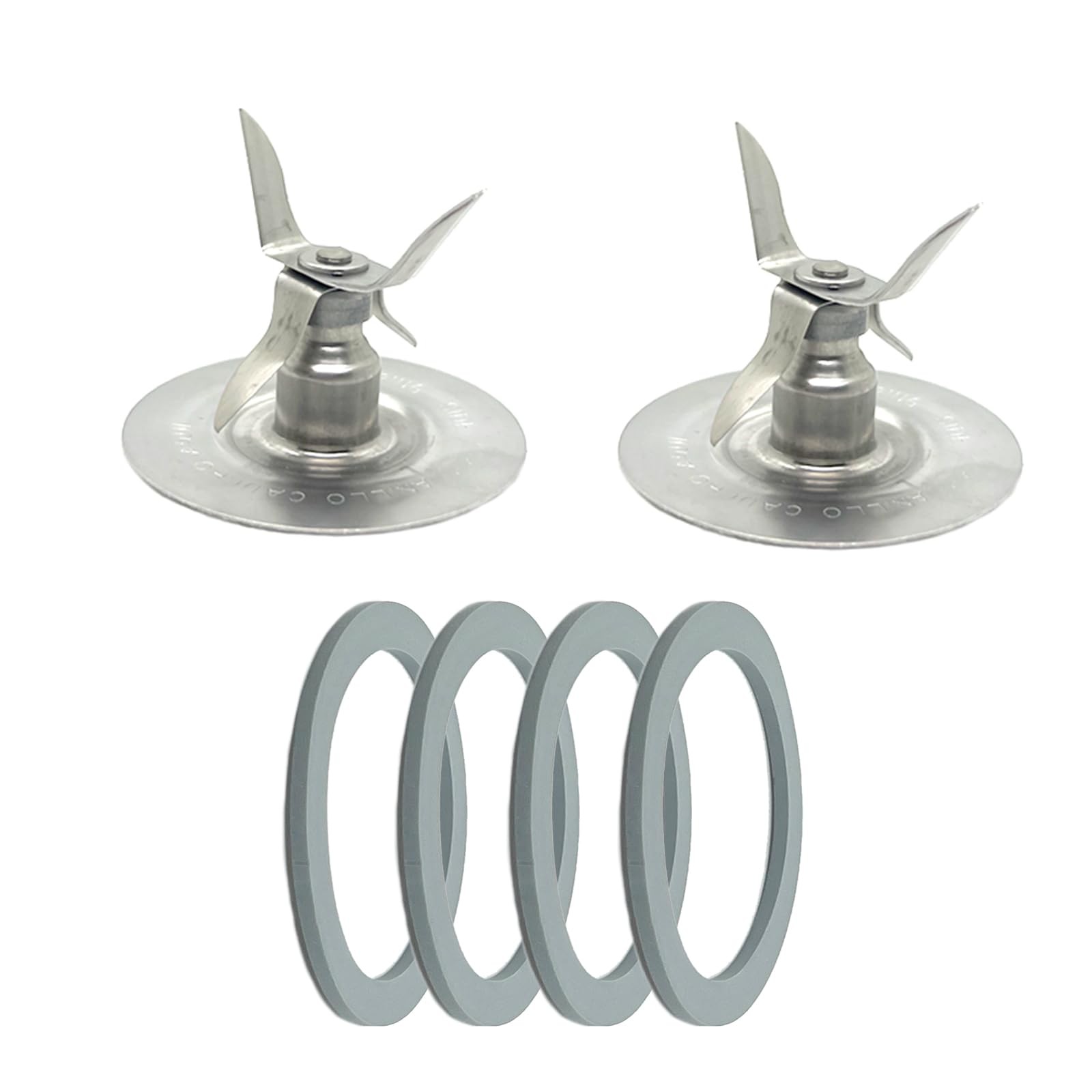 2 Pack of Blender Replacement Parts Blender Ice Crusher Blade with 4 Rubber O...