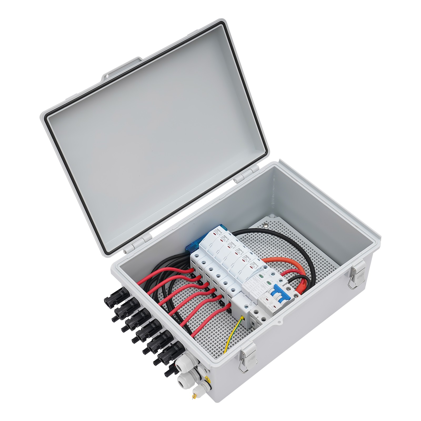 6 String PV Circuit Breaker Junction Box Solar Combiner Box For Solar System