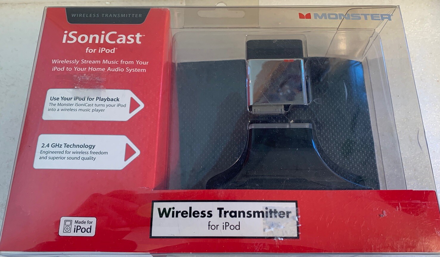 Monster iSoniCast Wireless iPod/iPhone Audio Bridge Stream To Home Audio System