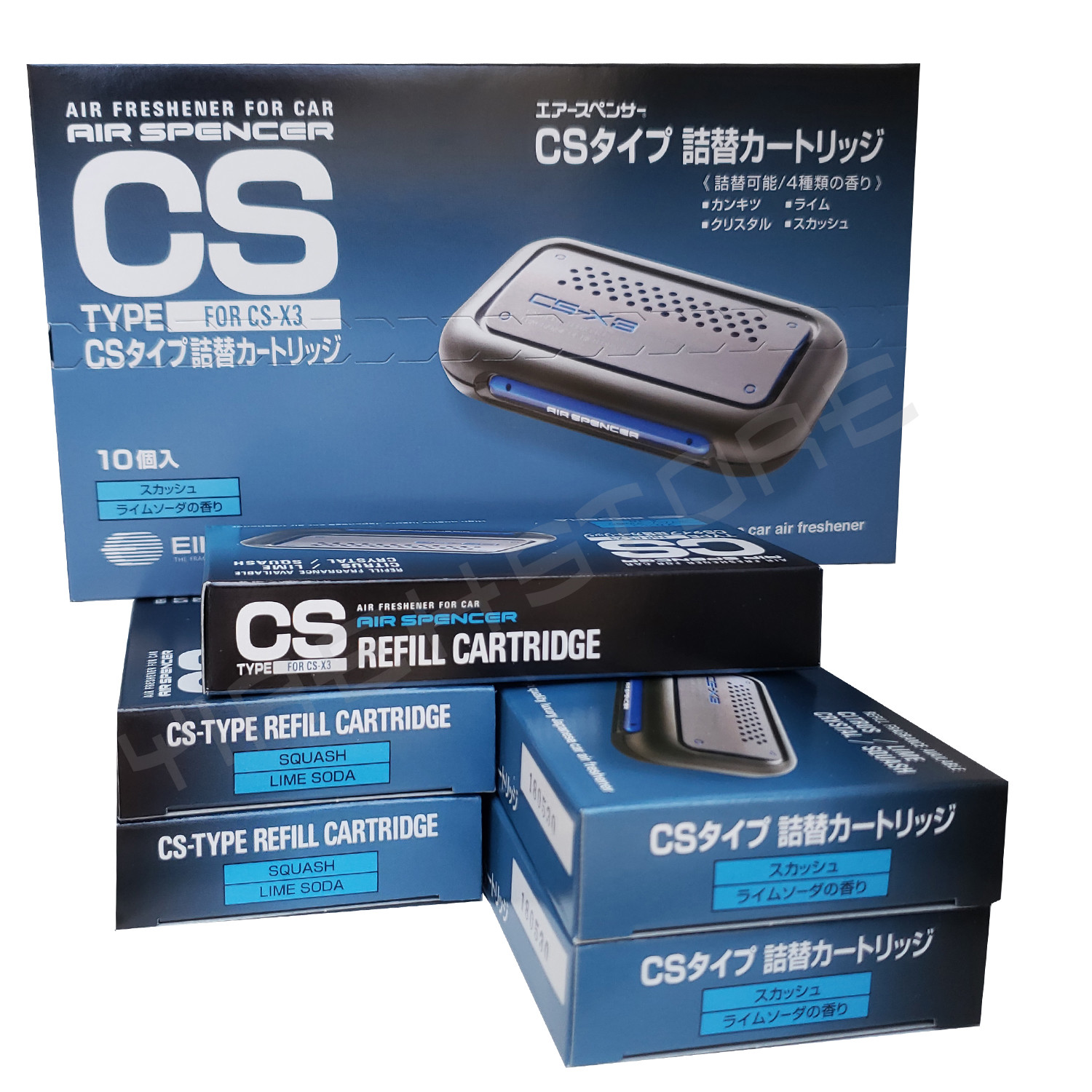 Air Spencer CS-X3 CSX3 Squash Refill 10 pieces (1-box) Car Air Freshener C10