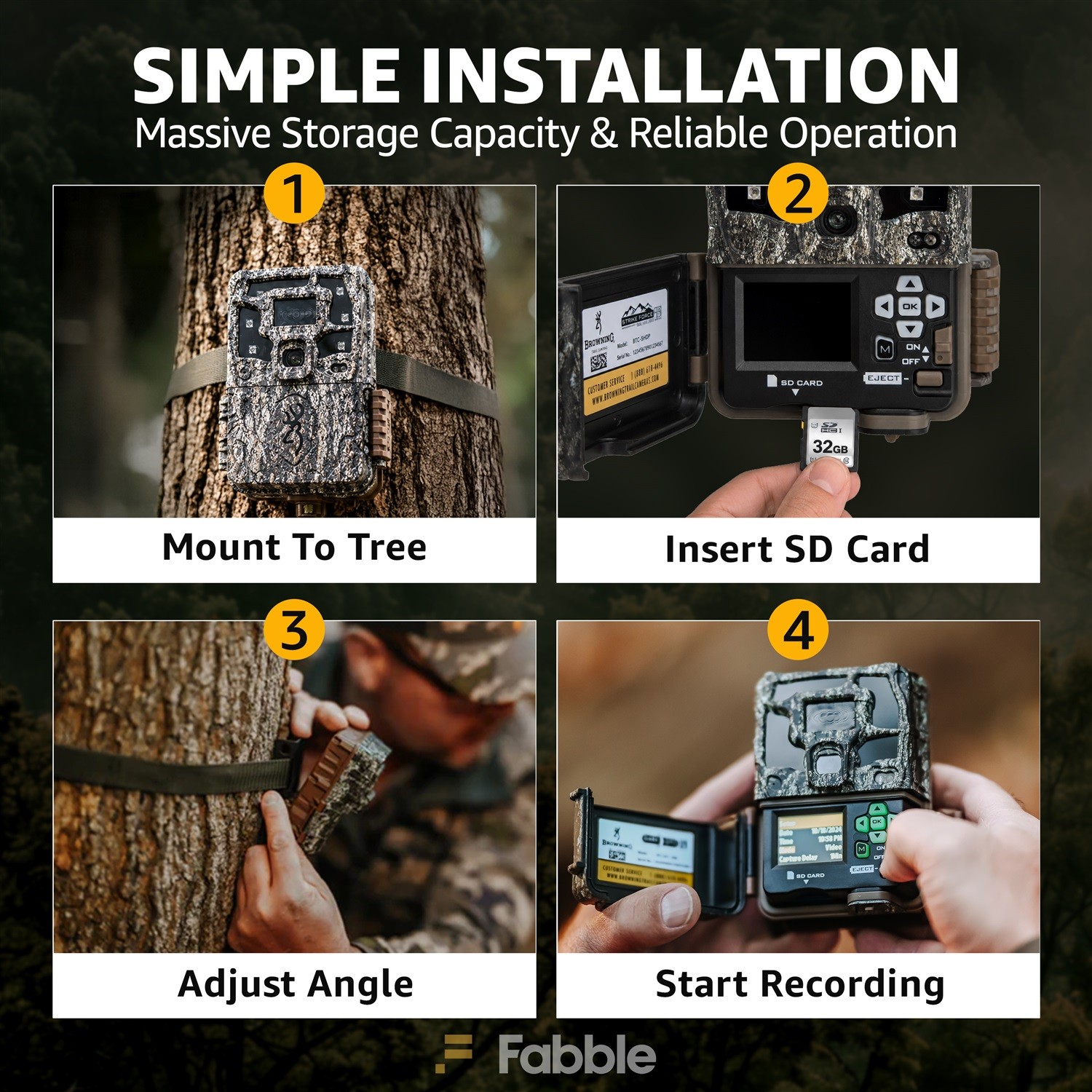 Browning Strike Force Pro DCL Nano Trail Camera Bundle 32GB SD Card + Accs Kit!!