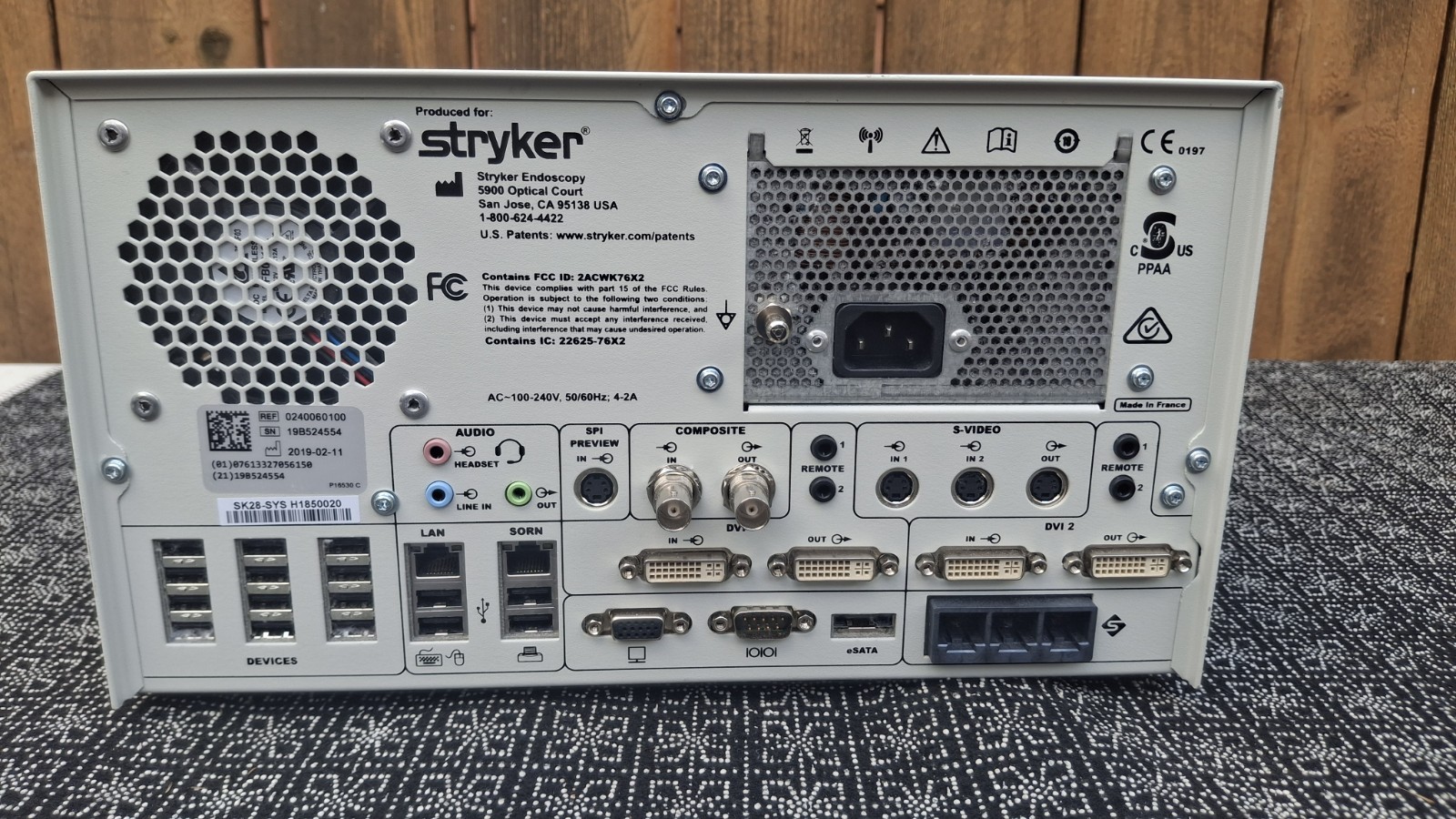 Stryker SDC3 HD Endoscopic Information Image Management Console 0240060100