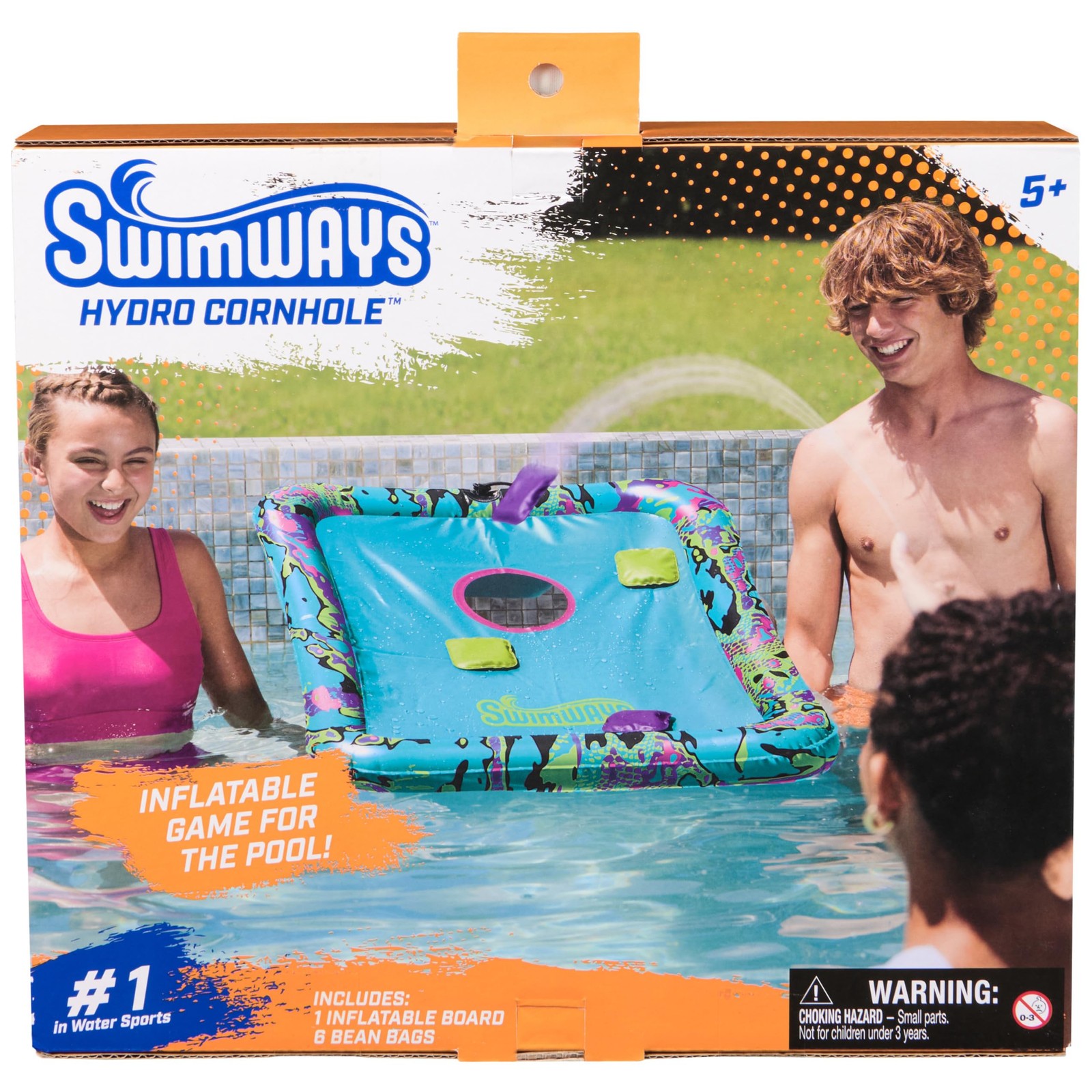Hydro Cornhole Pool Game with Floating Bean Bags - Fun for Beach & Pool