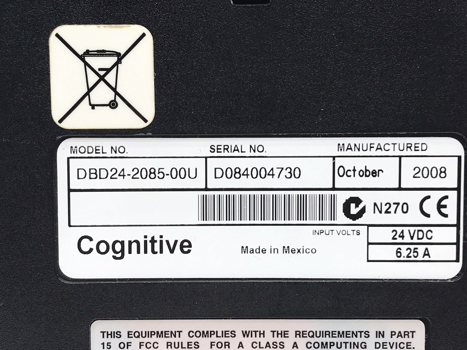 Cognitive Solutions Advantage DLX Direct Thermal Barcode Printer DBD24-2085-00U