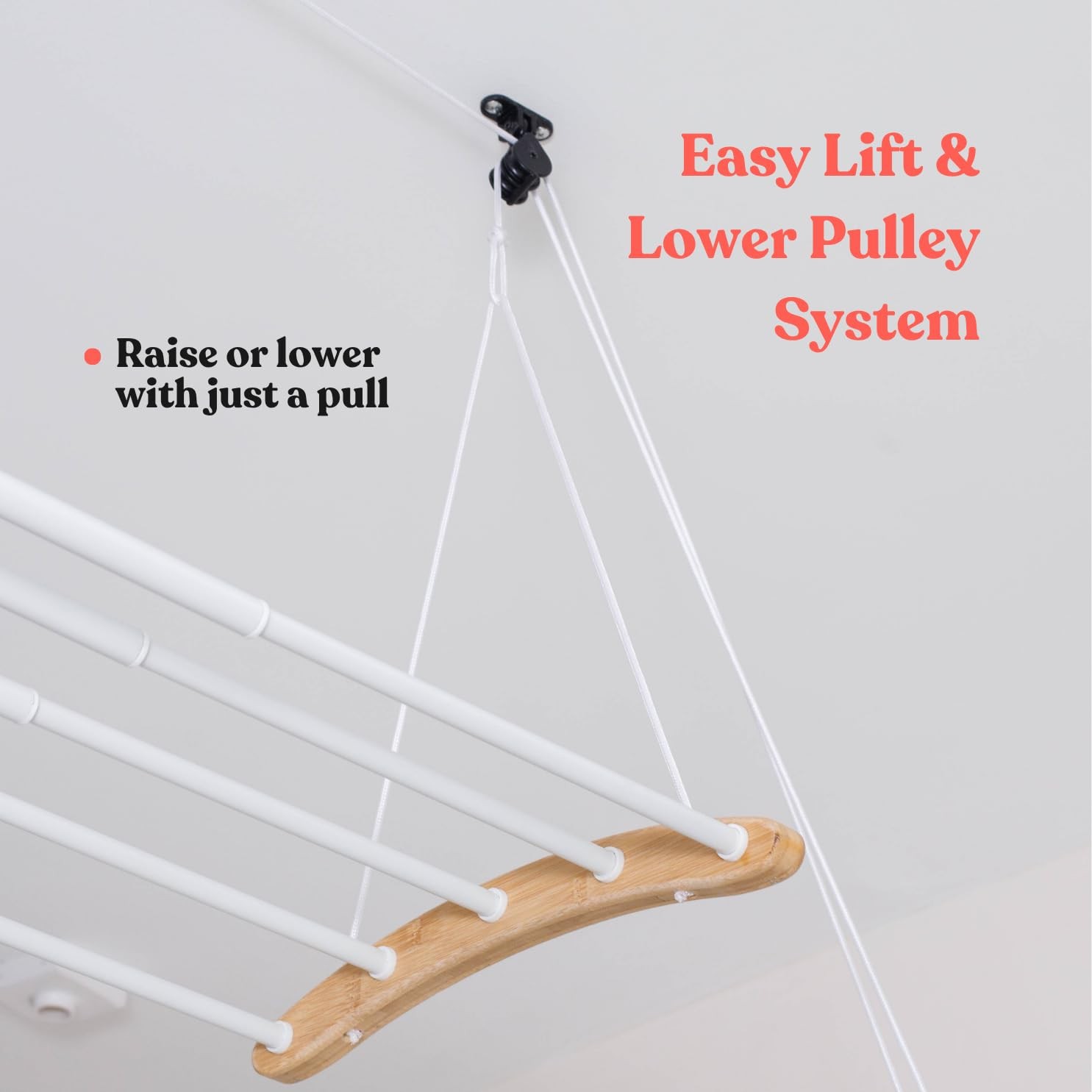 Ceiling Mounted Drying Racks for Laundry-Space-Saving Ceiling Clothes Drying ...