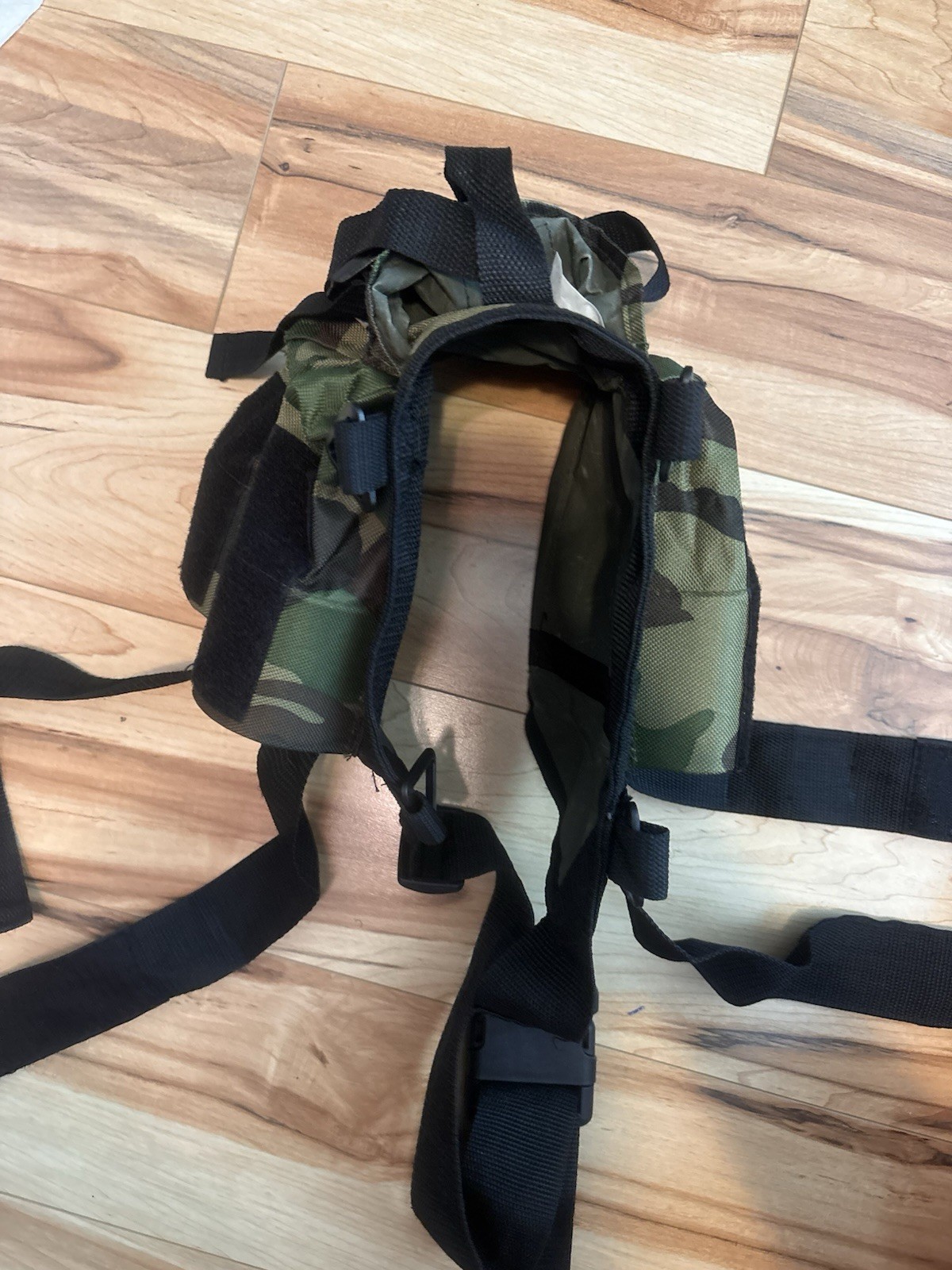 Paintball Horizontal Harness Waist Belt 4 Pod Holder Camouflage Adjustable Waist