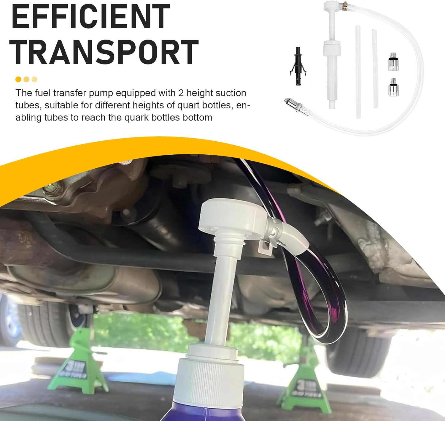Transmission Fluid Pump Kit, Multi-Purpose Car Fluid Transfer Pumps, Auto Lower