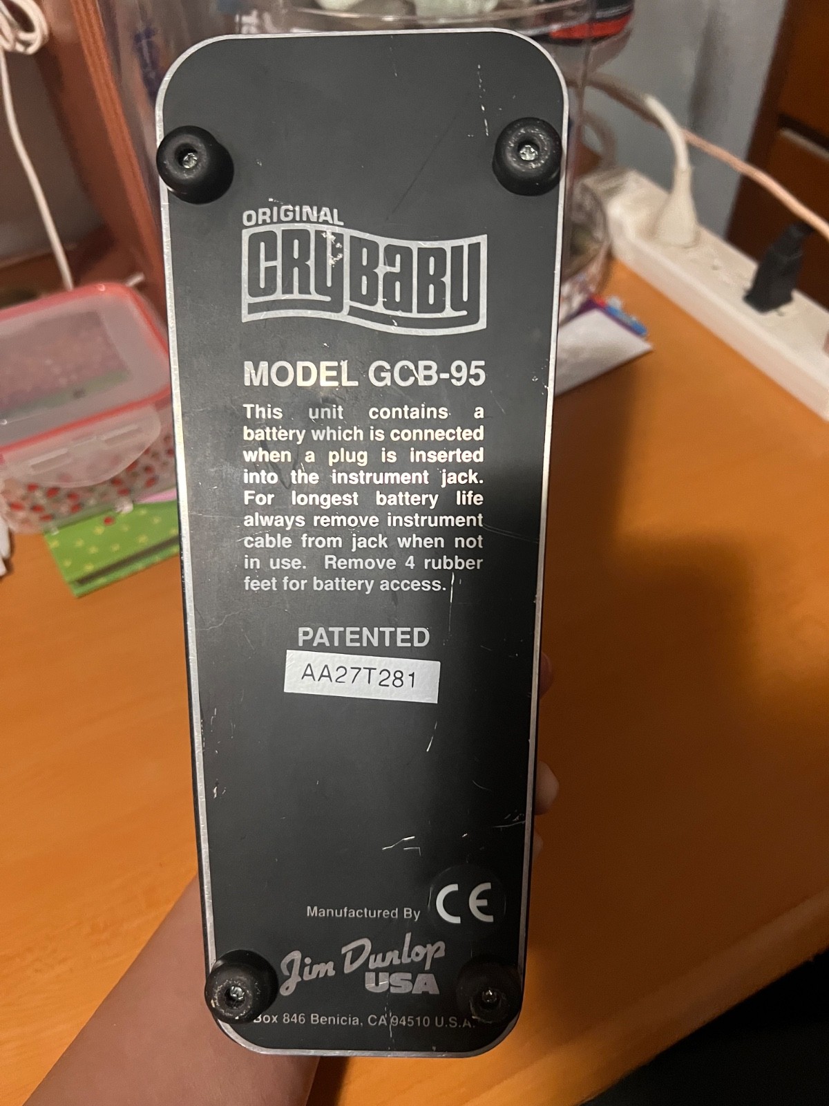 Dunlop Cry Baby Guitar Pedal - Black