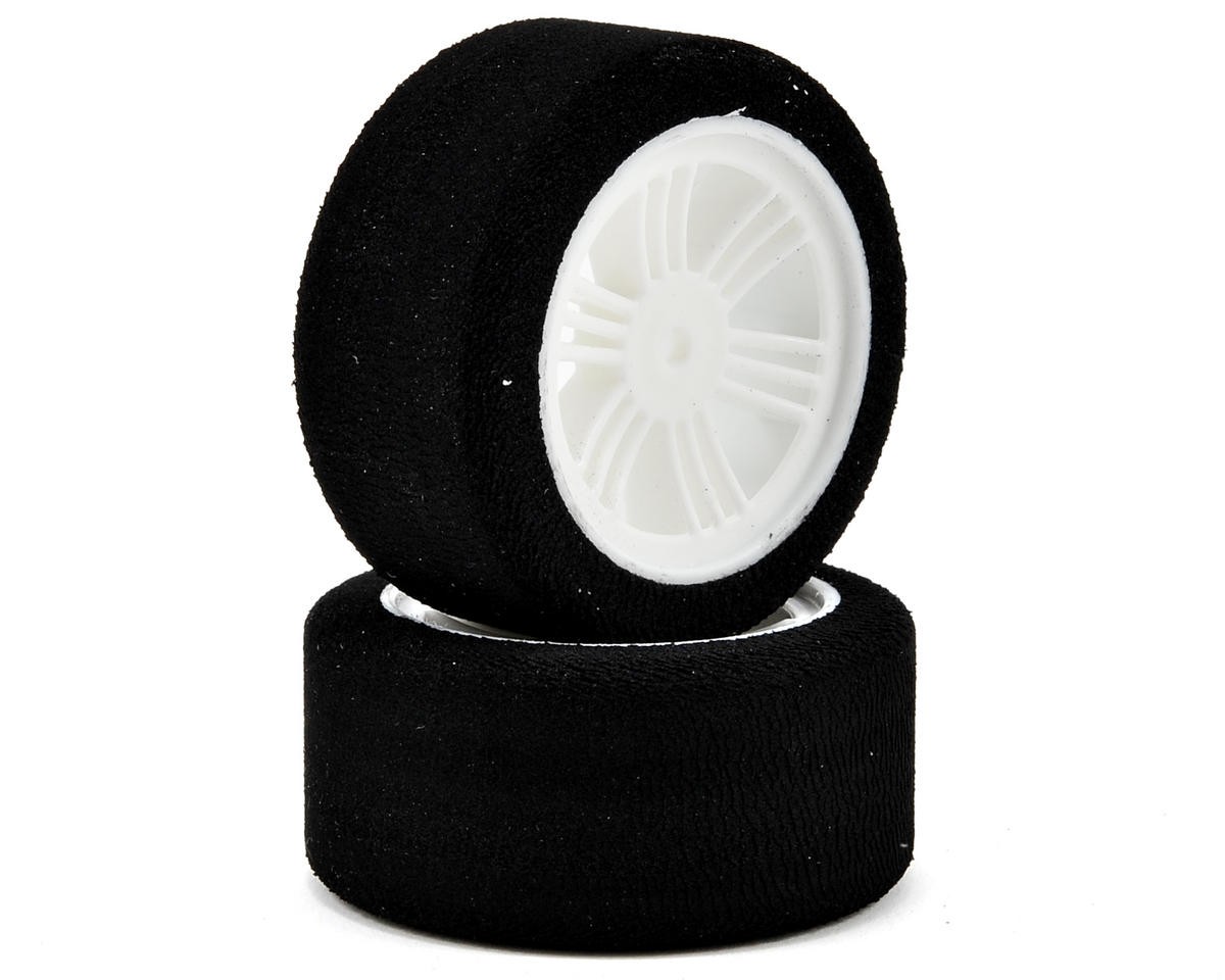 Contact 12mm Hex 30mm 1/10 Nitro Sedan Foam Rear Tires (2) (White) (37 Shore)