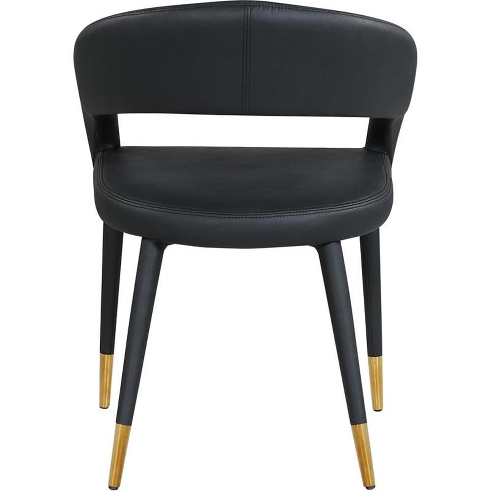 Meridian Furniture Destiny Black Vegan Leather Dining Chair