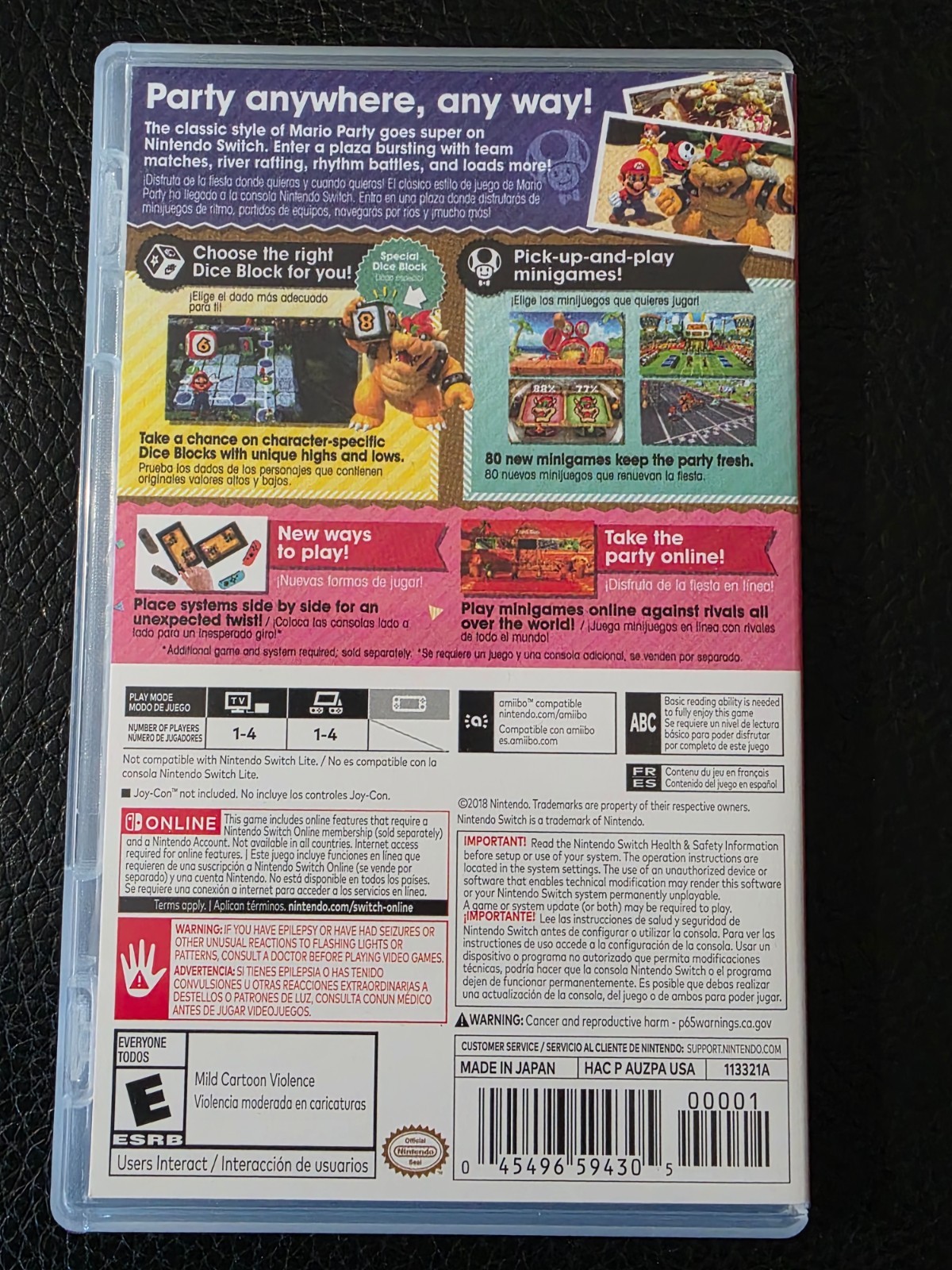 Switch Case Replacement Nintendo Switch Super Mario Party