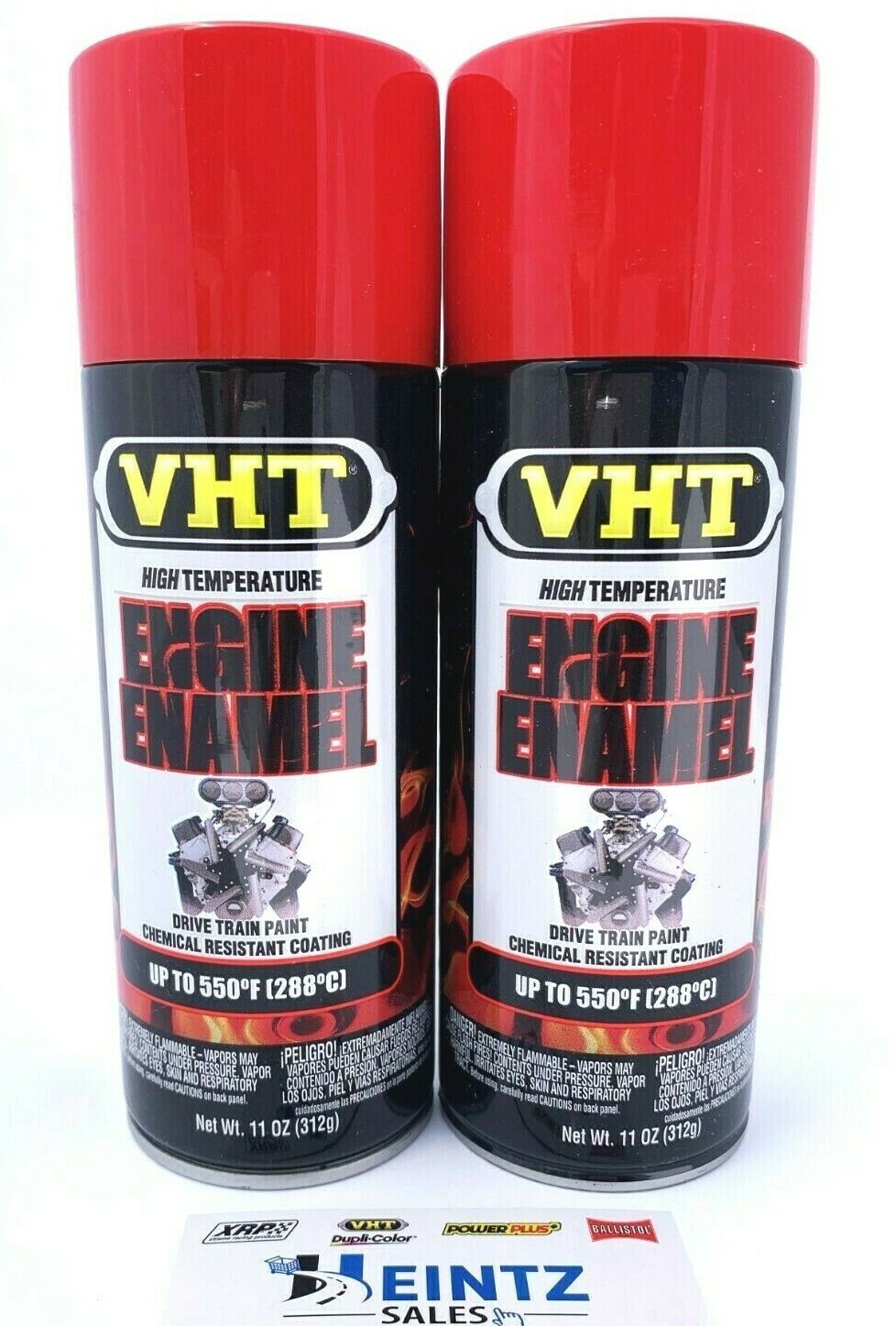 VHT SP152 Engine Enamel High Heat Coating, Drive Train Paint, Ford Red (2 pack)