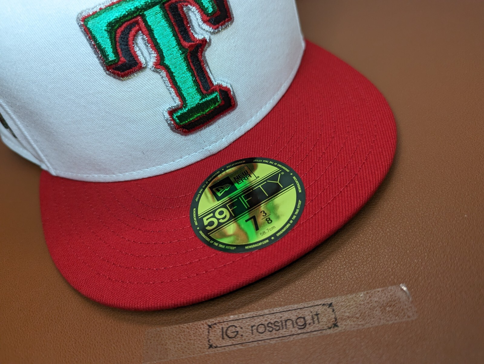 Myfitteds 59FIFTY Texas Rangers 1995 Castrol Tom's Supra White Red Green 7 3/8