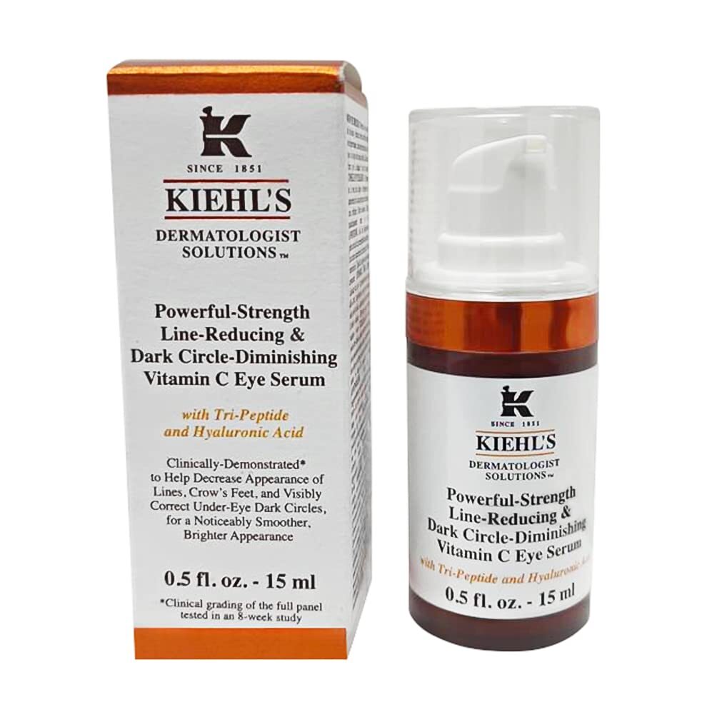 Kiehl's Powerful Line-Reducing Vitamin C Eye Serum 15ml 0.5oz SEE DETAILS & PICS