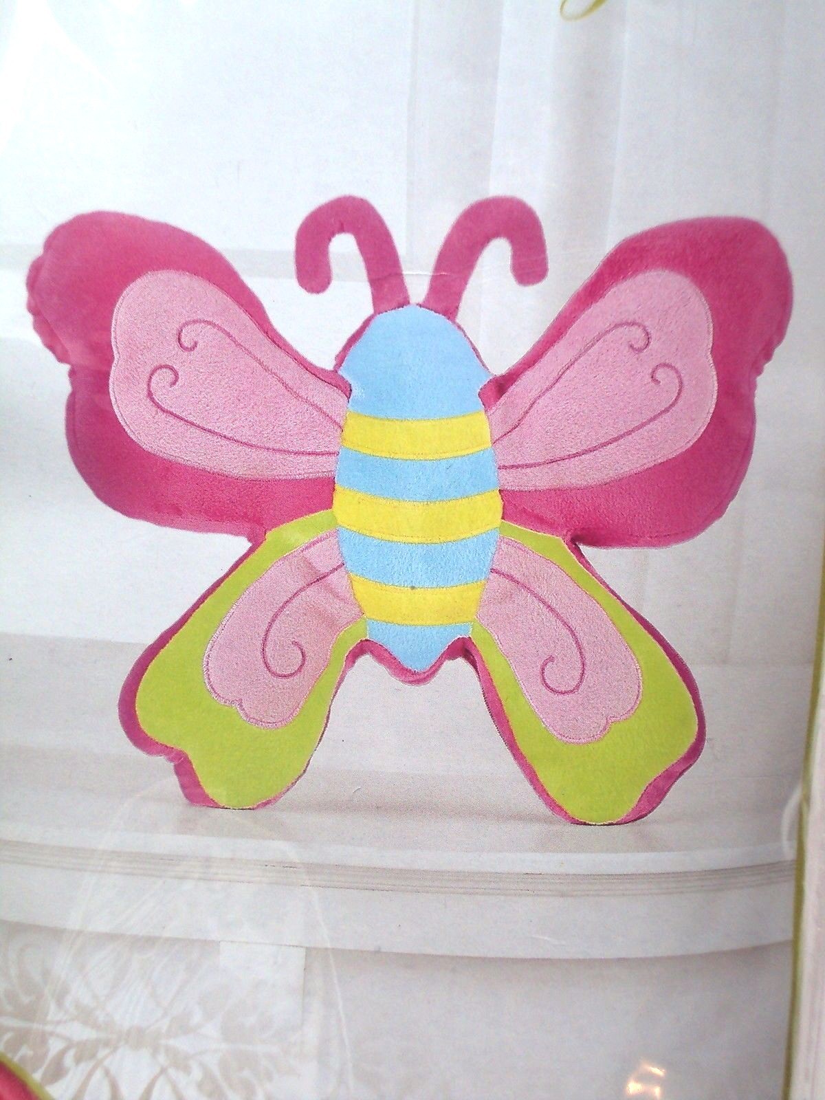 Children's Child Pillow Case Butterfly W/ Antenna's, NEW