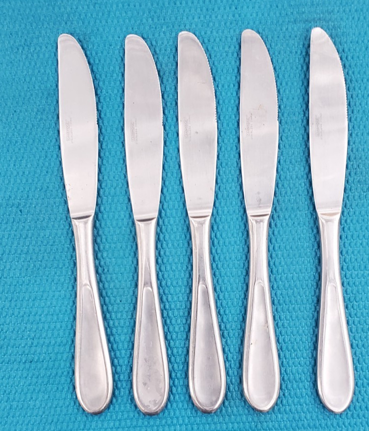5-Cambridge LINDSAY Stainless DINNER KNIVES 8 7/8"