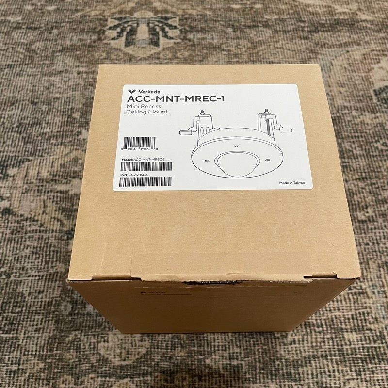 Verkada ACC-MNT-MREC-1 Mini Recess Ceiling Mount Camera Bracket NEW Open Box