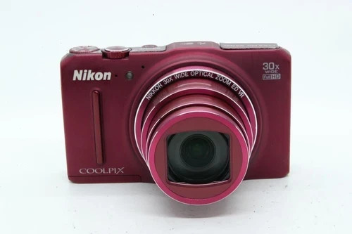 Nikon COOLPIX S9700 Red Digital Camera  16.0MP 30x Optical Zoom From JAPAN