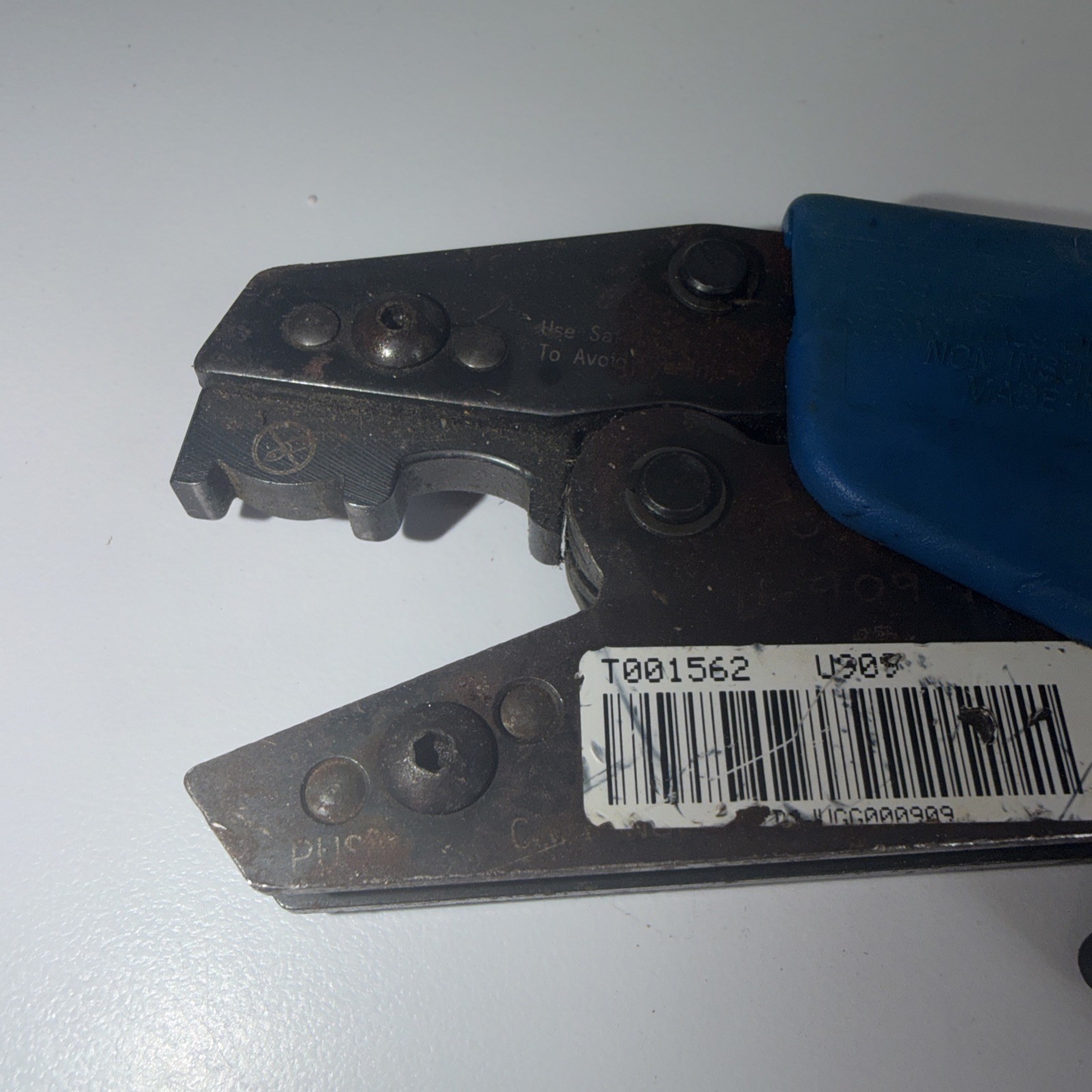 Thomas & Betts T&B ERG-2007 Sta-Kon Terminal Crimper RD B2-5 Missing Bottom Jaw