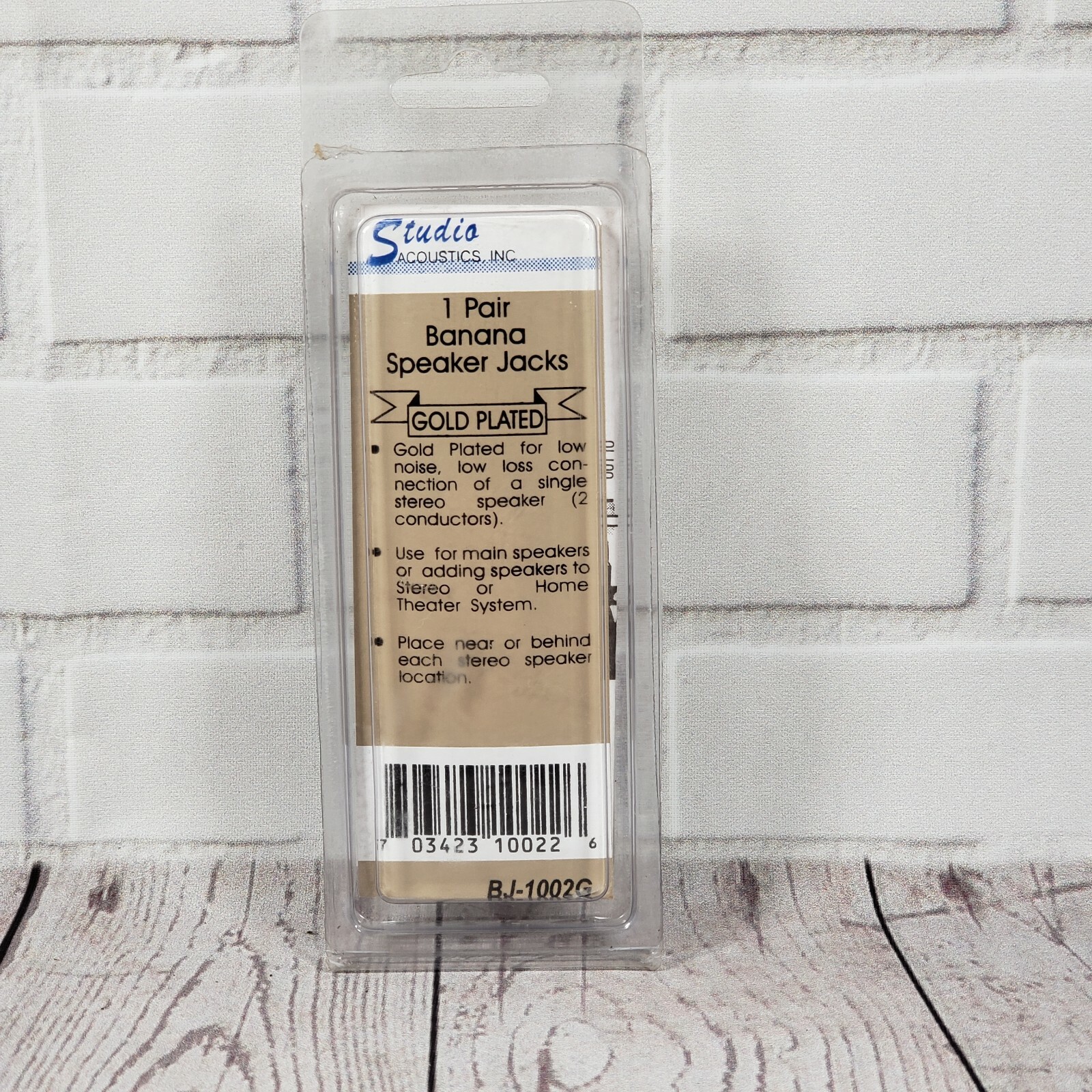 Studio Acoustics BJ-1002G AV Interface Module Gold Plated Wall Plate Insert NEW