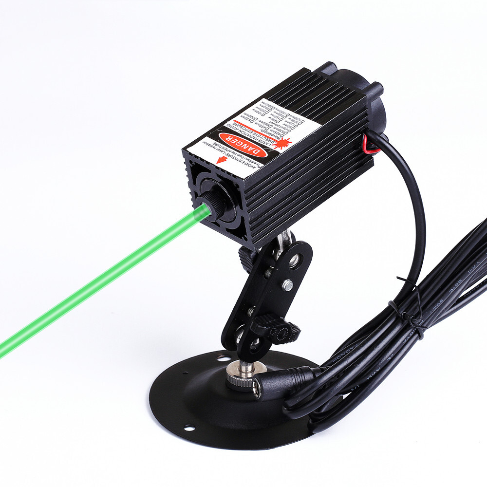High Power 520nm Green Dot Laser Module with Cooling Fan (with Bracket & Adapte)