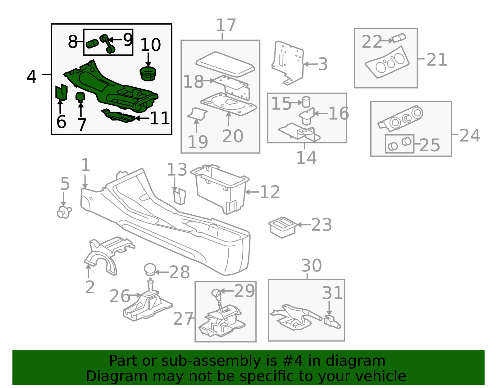 Genuine Mitsubishi Shift Panel MN121429HA