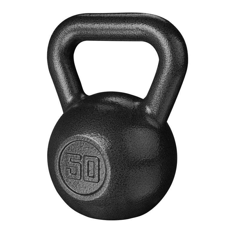 50LB Cast Iron Kettlebell Durable Grip Ideal Strength Training Fitness New