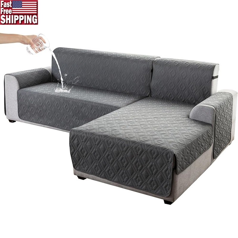 Waterproof Reversible Sectional Couch Covers L Shape Furniture Protector Durable