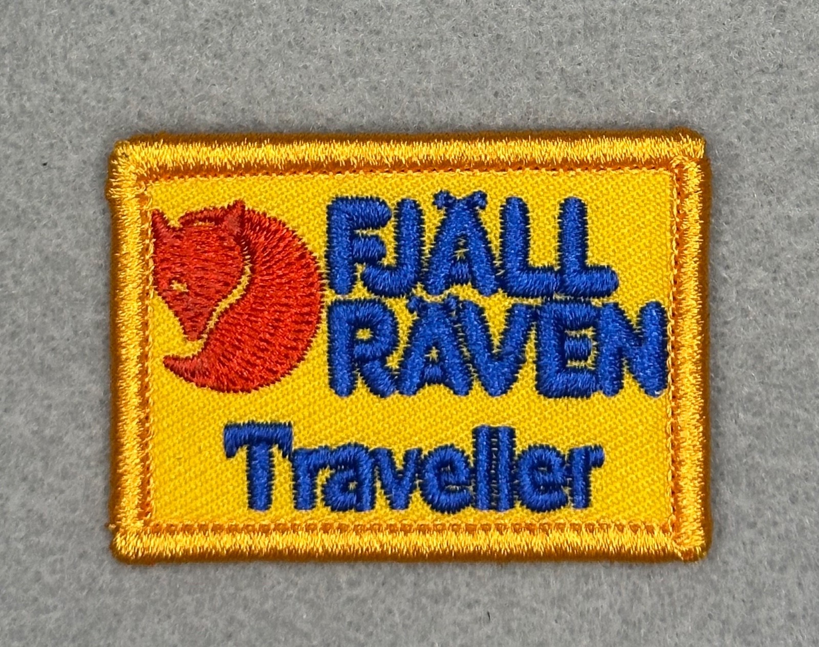 VERY RARE FJALLRAVEN TRAVELLER EMBROIDERED IRON-ON PATCH...