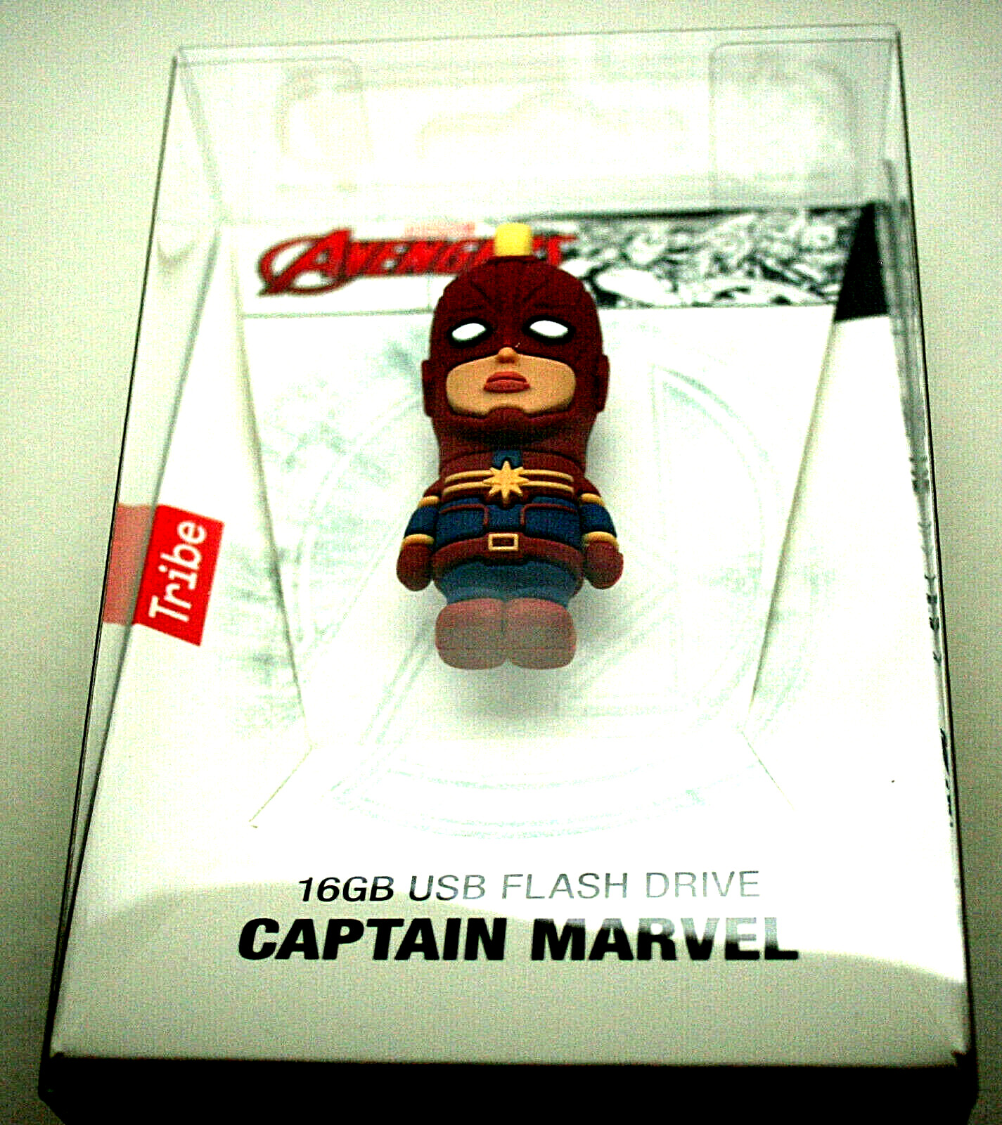 Marvel Comic Captain Marvel 16GB USB Flash Drive New NOS MIB Tribe