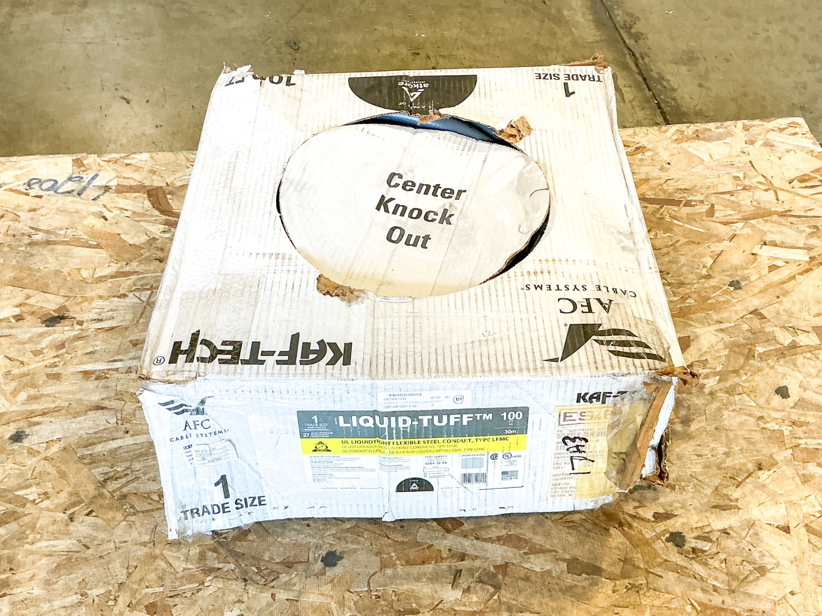 New Liquid-Tuff 6204-30-00 Liquidtight Flexible Steel Conduit 100FT Grey Size 1