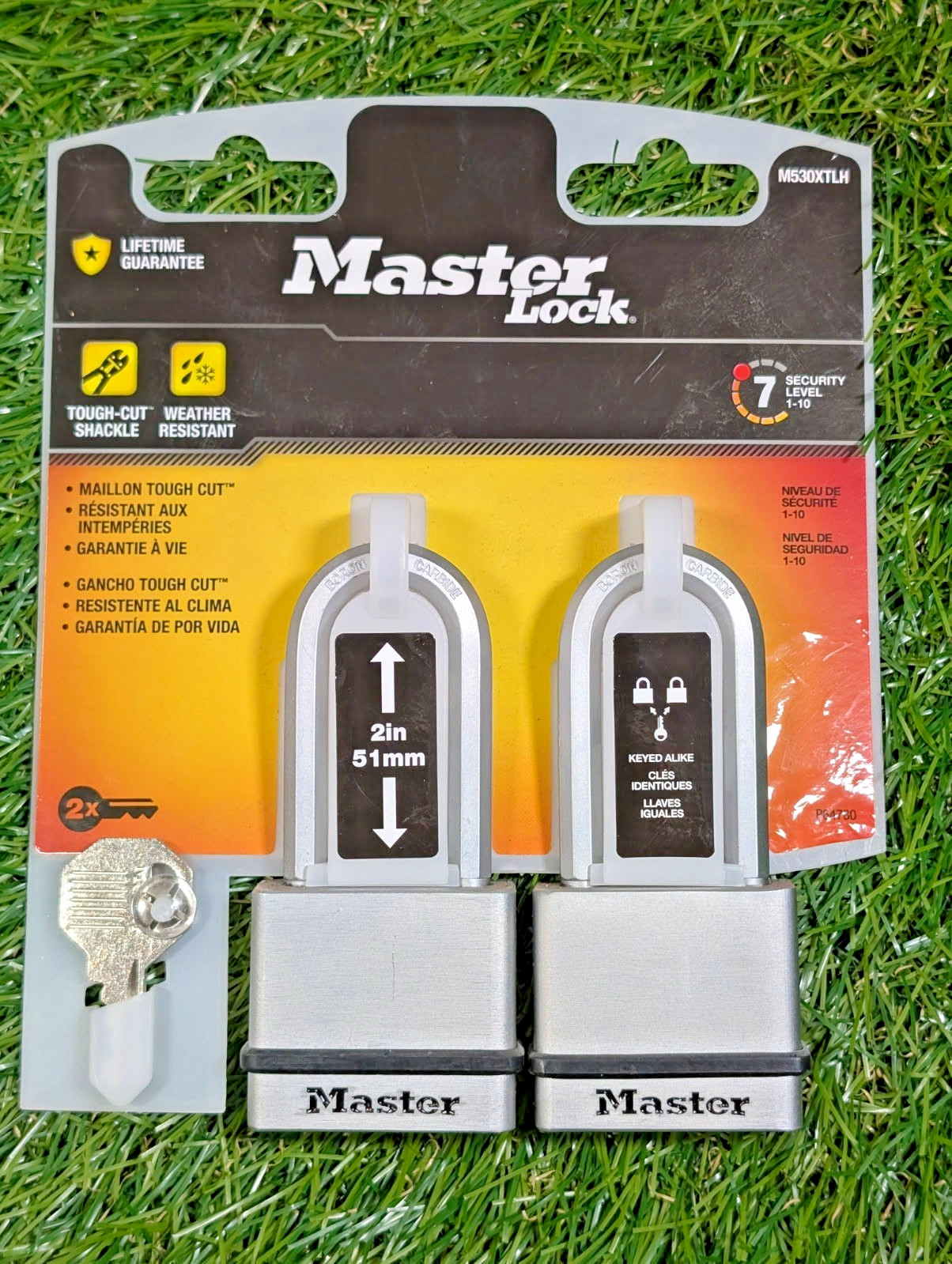 **NEW**  Master Lock M530XTLH 2 Pack - Same Key Both Locks (P64781)