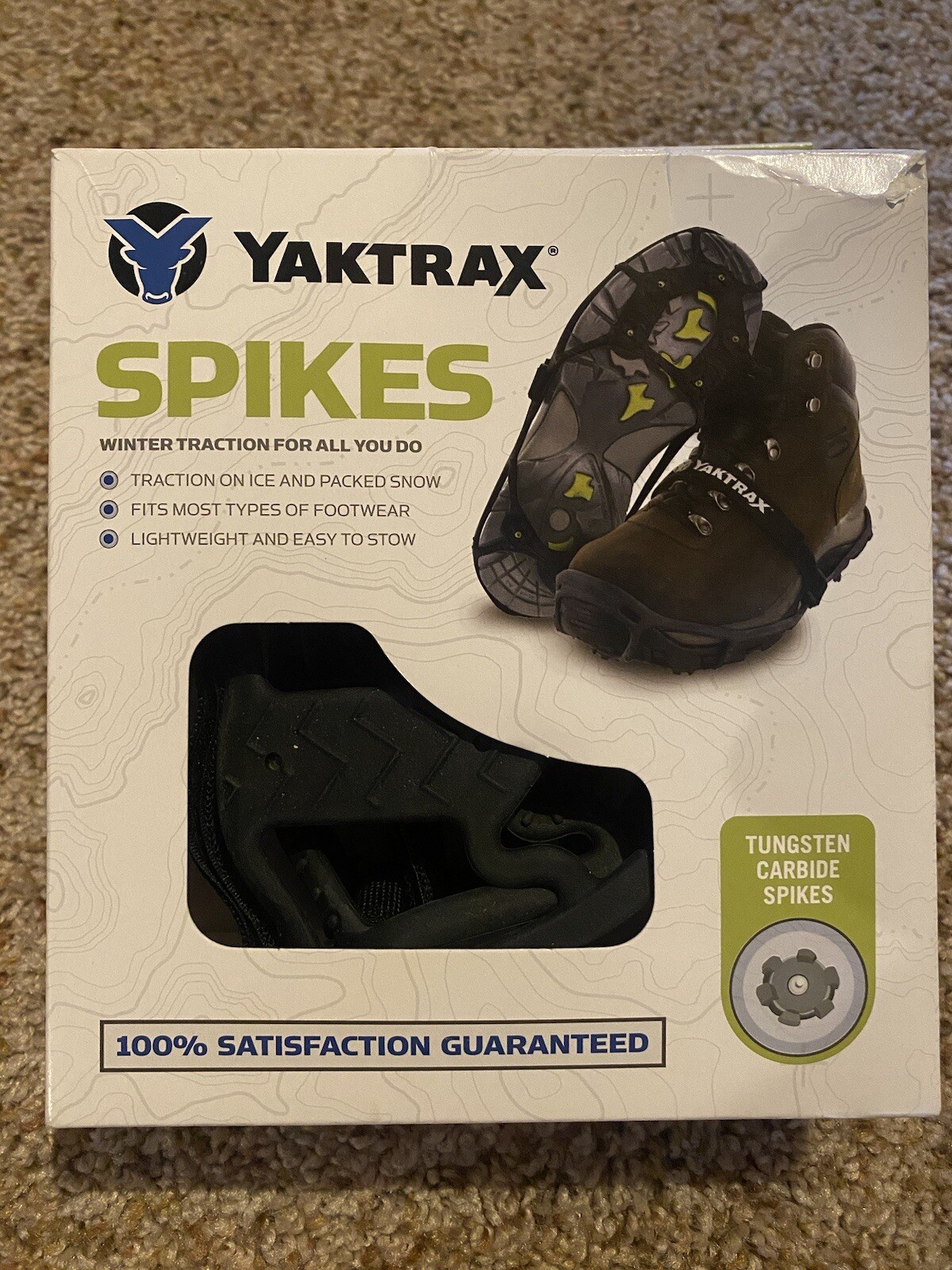 New In Box Yaktrax Spikes L - XL
