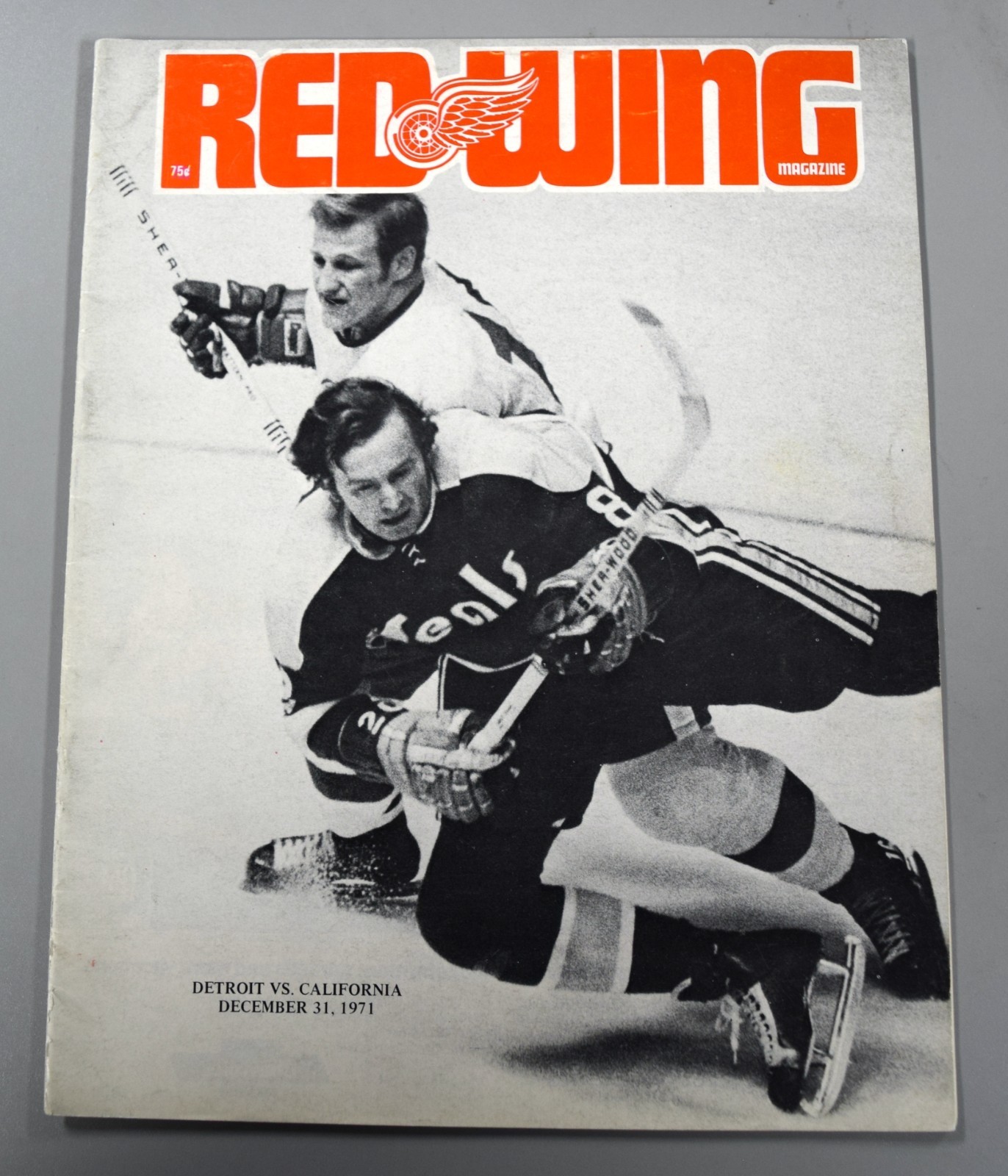 Detroit Red Wings Vs California Seals December 31st 1971 Official Game Program