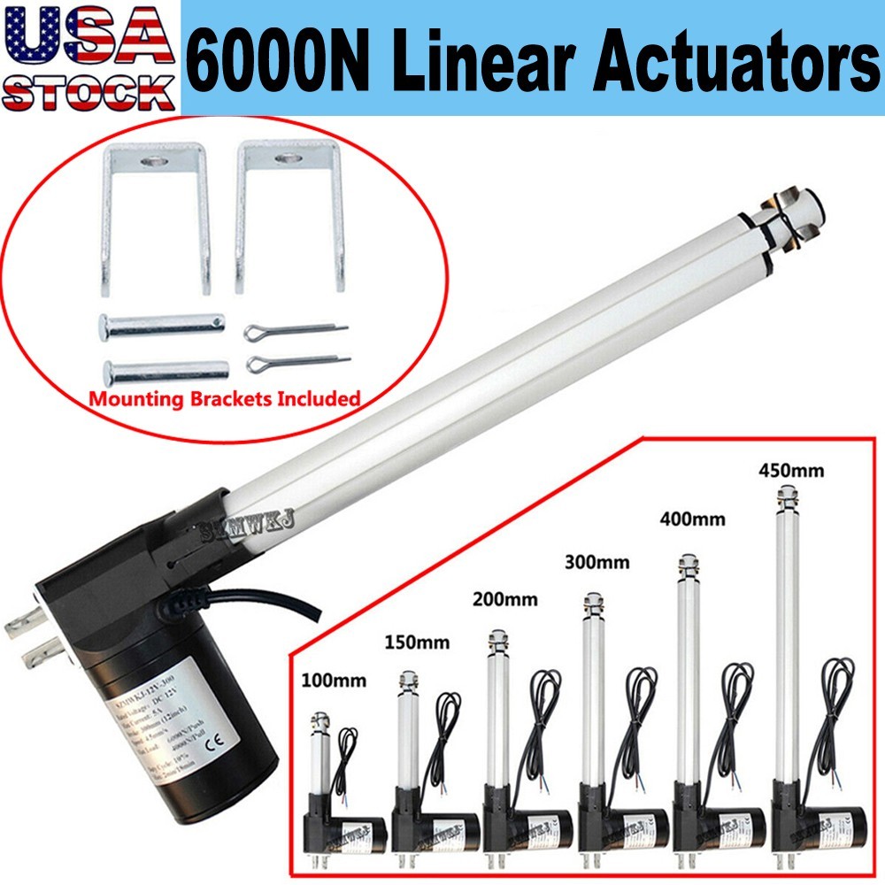 Linear Actuator 12V Electric Motor 6000N Max Lift IP54 Water-proof Heavy Duty CL