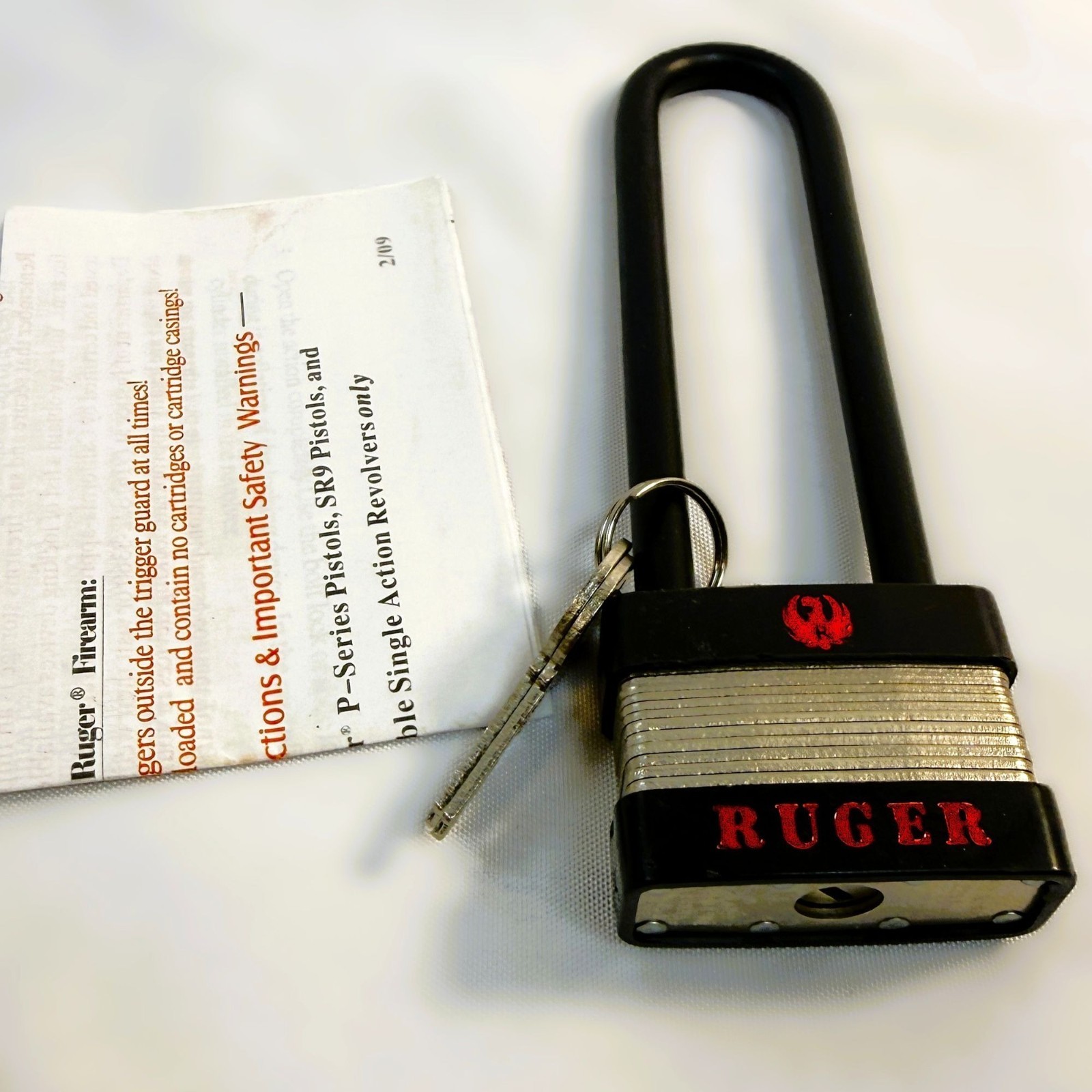 Ruger 5050 Key-Operated Firearm Lock with Instructions & 2 Keys