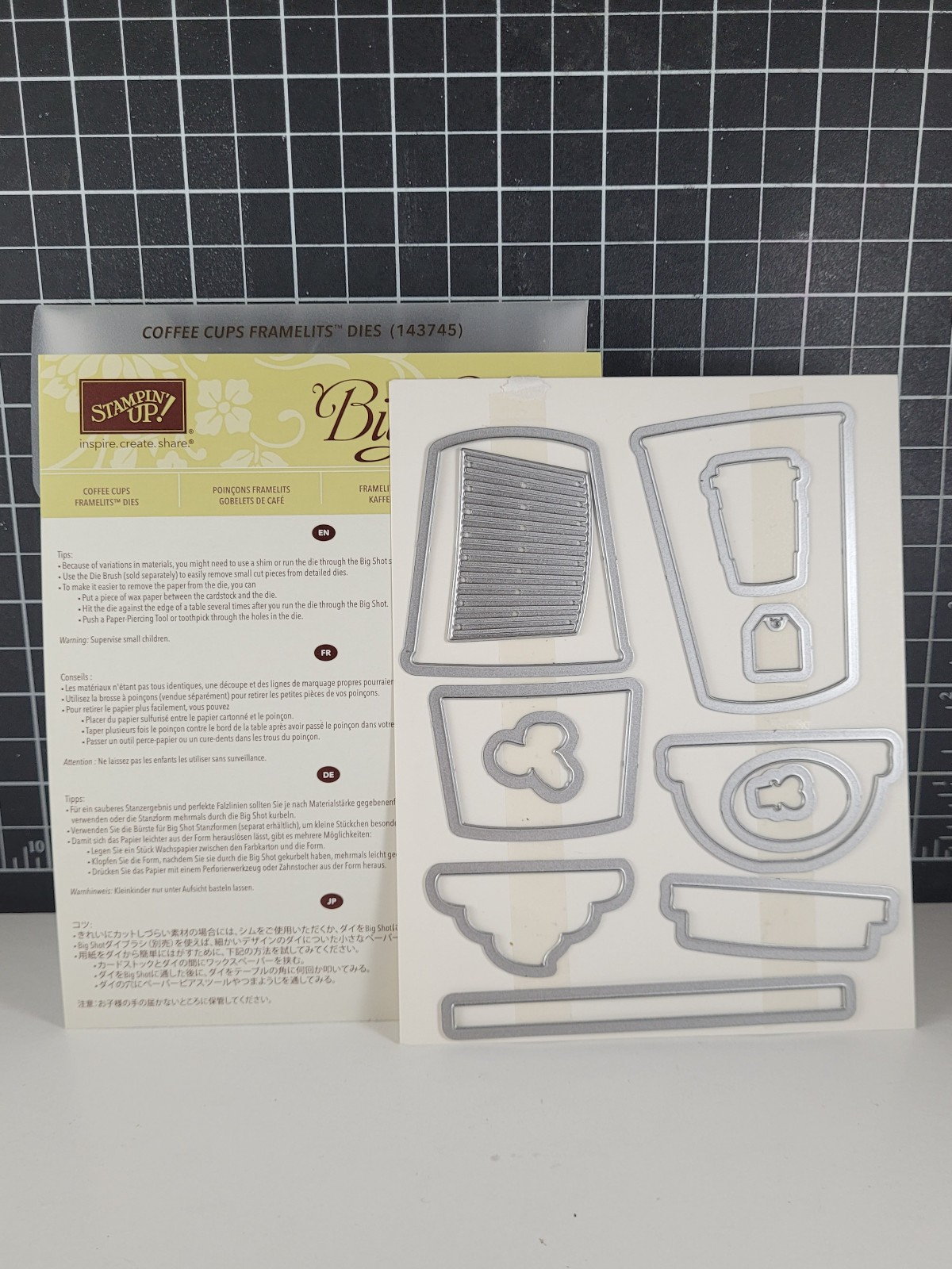 Stampin' Up! - Dies - Coffee Cuo Framelits *Retired*