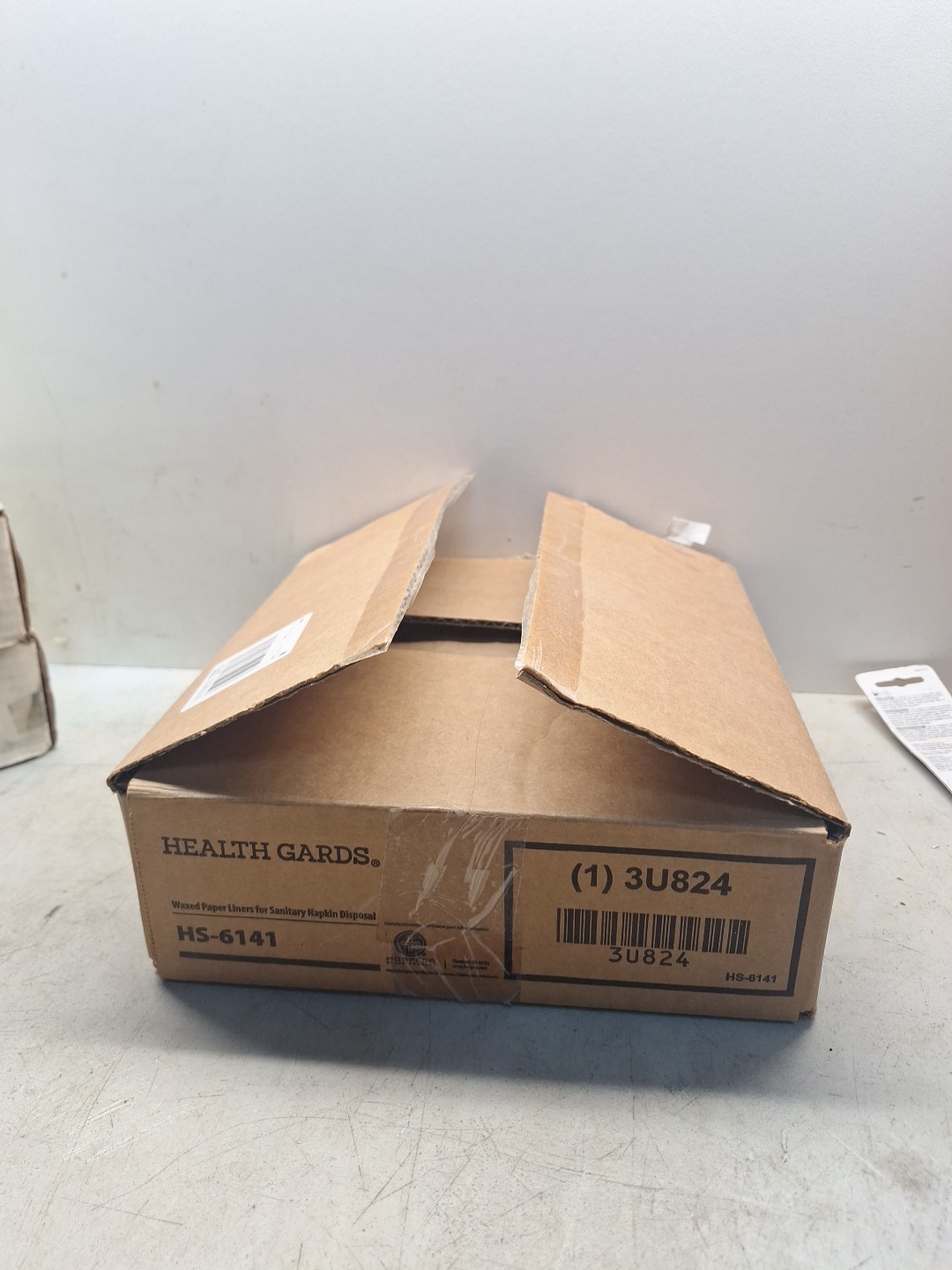 Health Gards Waxed Paper Liners for Sanitary Napkin Disposal HS-6141 3U824 Open