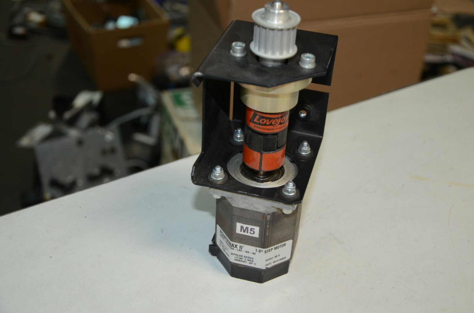 Pacific Scientific Powermax II M22NRXB Stepping Motor & Lovejay 65 Volt Scitek
