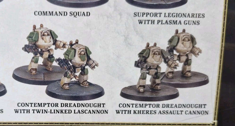 Legions Imperialis Astartes. 4 X Contemptor Dreadnought