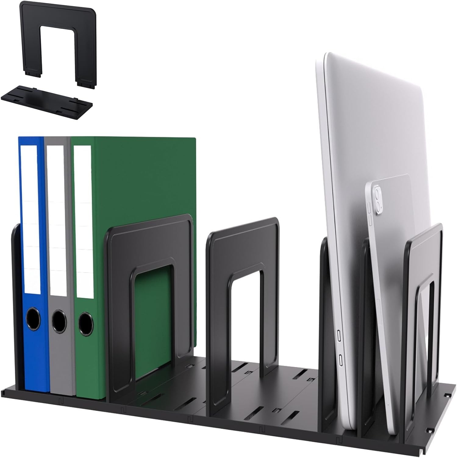 Adjustable Vertical File Sorter Sturdy Plastic Expandable Upright File Holder
